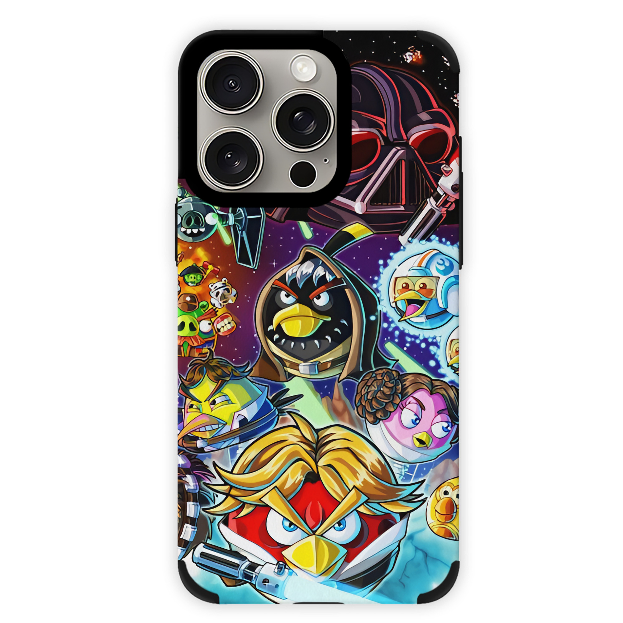 （画像用） Angry Birds アングリーバード 【iPhone15ProMax対応】 PUレザー スマホケース 耐衝撃＆黄変防止