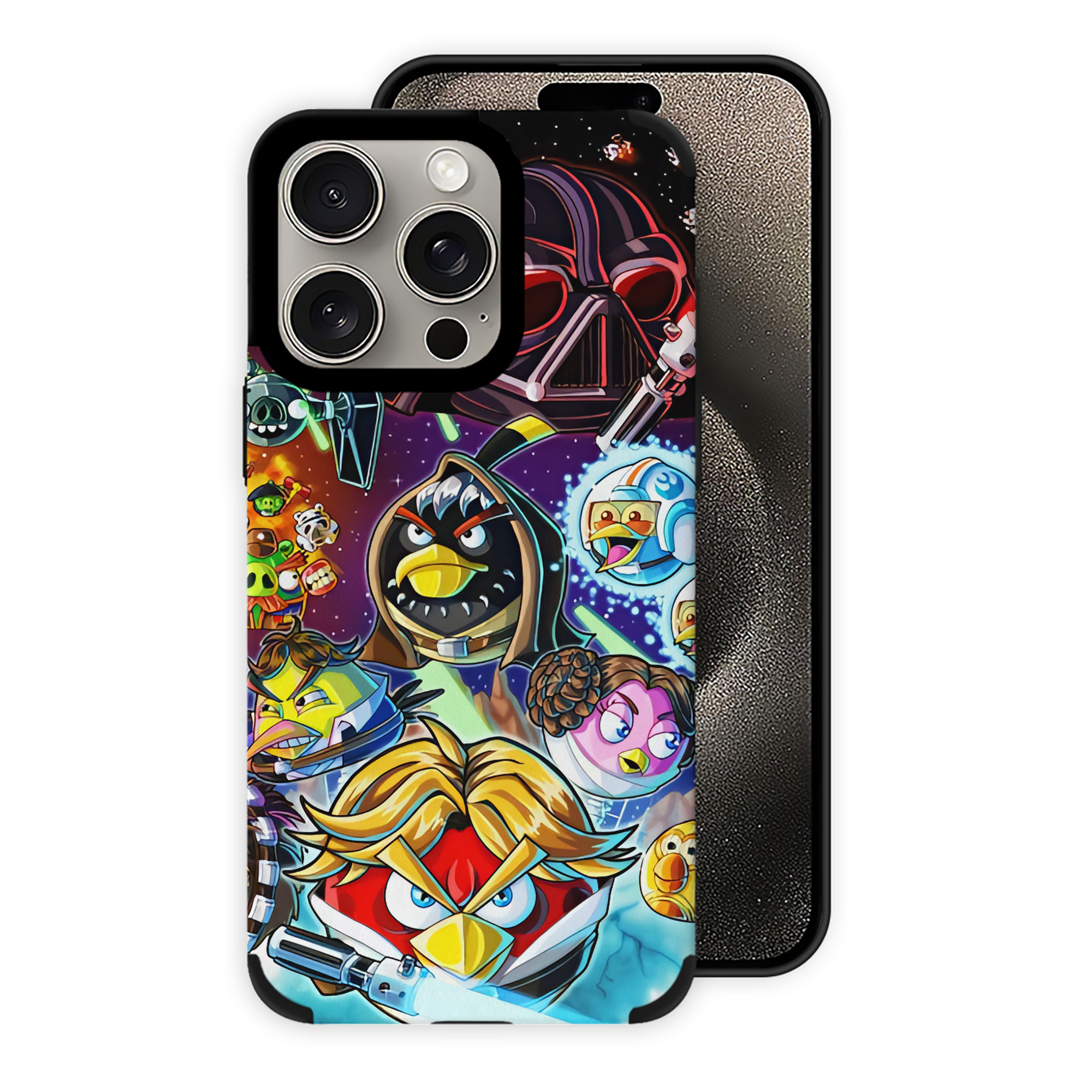 （画像用） Angry Birds アングリーバード 【iPhone15ProMax対応】 PUレザー スマホケース 耐衝撃＆黄変防止