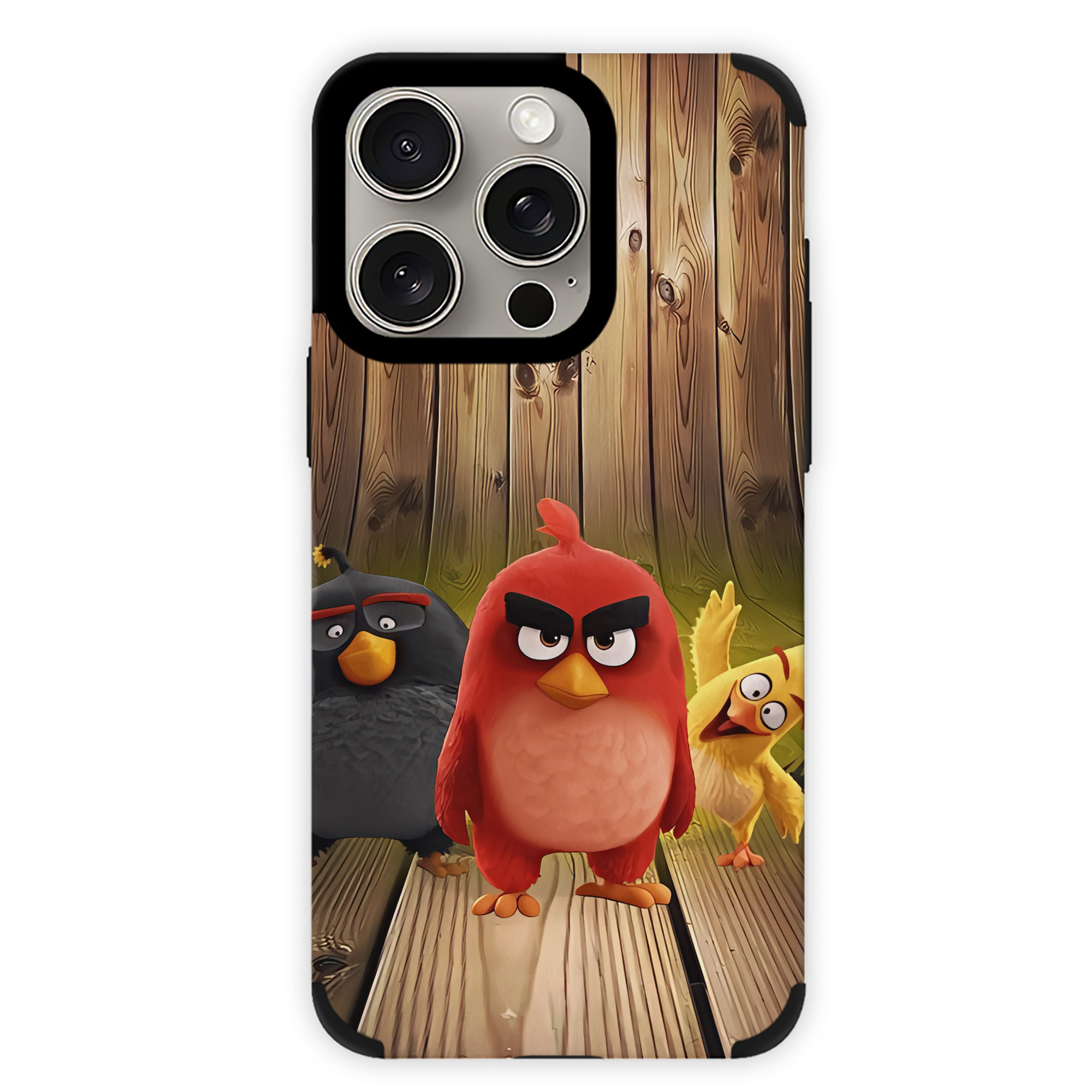 （画像用） Angry Birds アングリーバード 【iPhone15ProMax対応】 PUレザー スマホケース 耐衝撃＆黄変防止