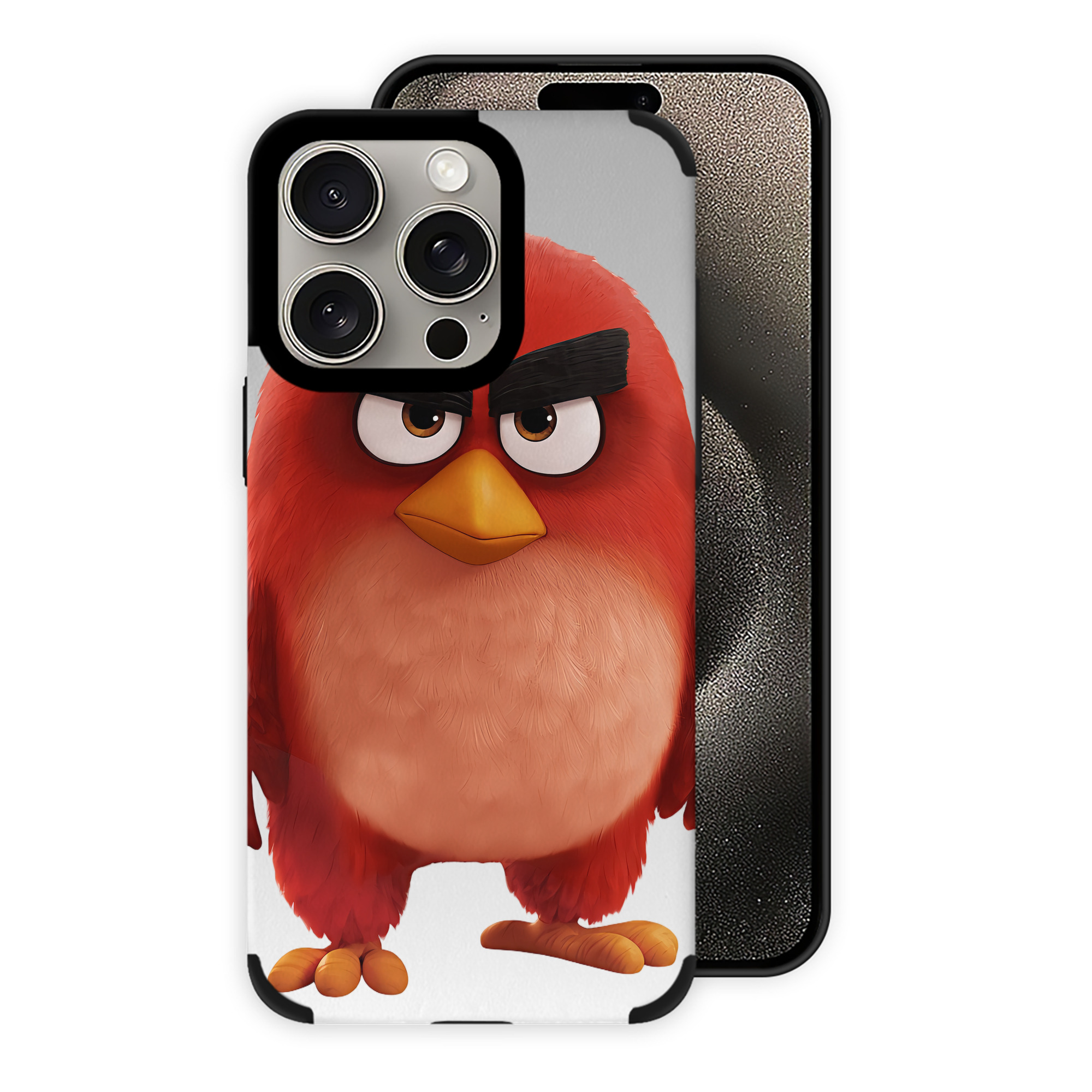 （画像用） Angry Birds アングリーバード 【iPhone15ProMax対応】 PUレザー スマホケース 耐衝撃＆黄変防止