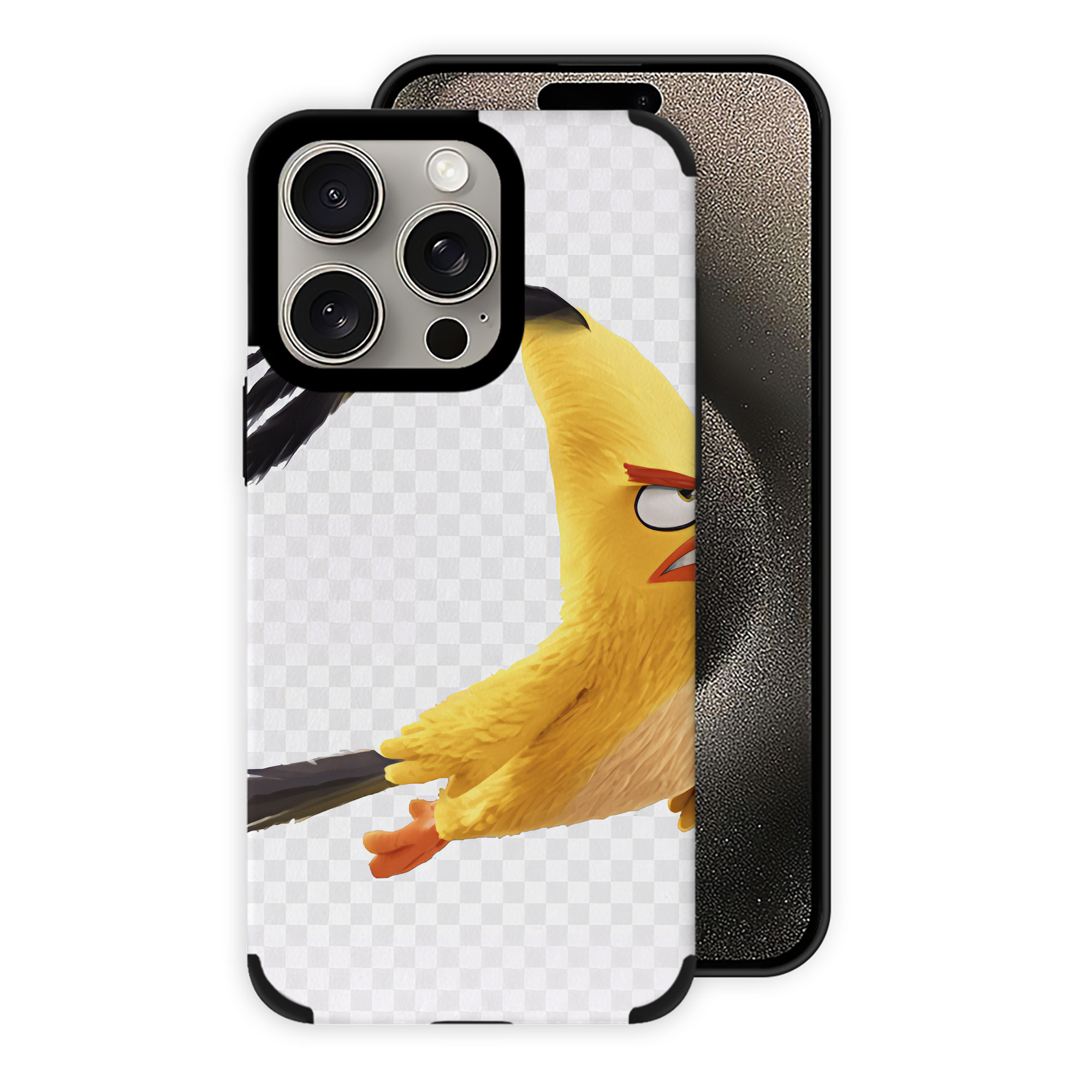 （画像用） Angry Birds アングリーバード 【iPhone15ProMax対応】 PUレザー スマホケース 耐衝撃＆黄変防止