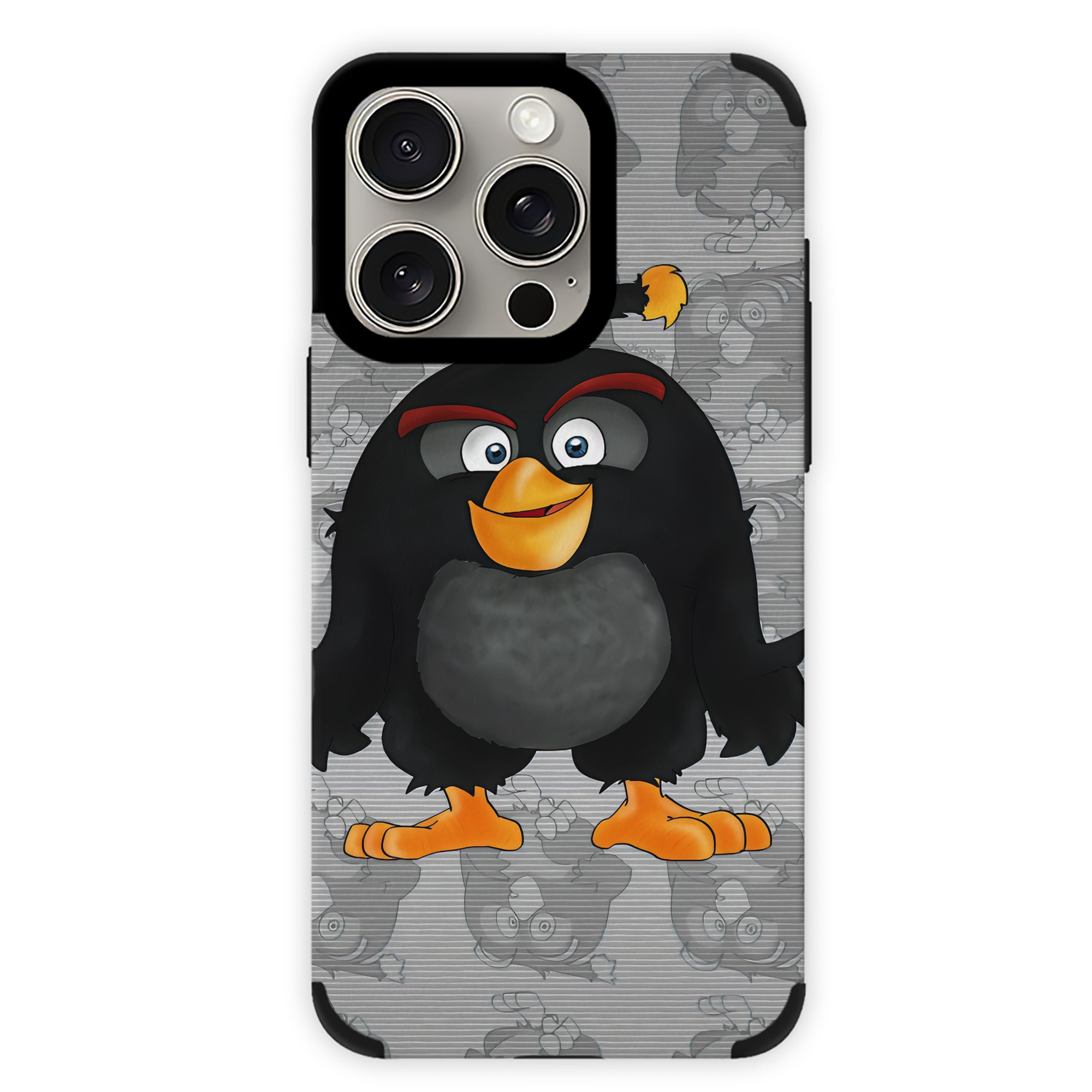 （画像用） Angry Birds アングリーバード 【iPhone15ProMax対応】 PUレザー スマホケース 耐衝撃＆黄変防止