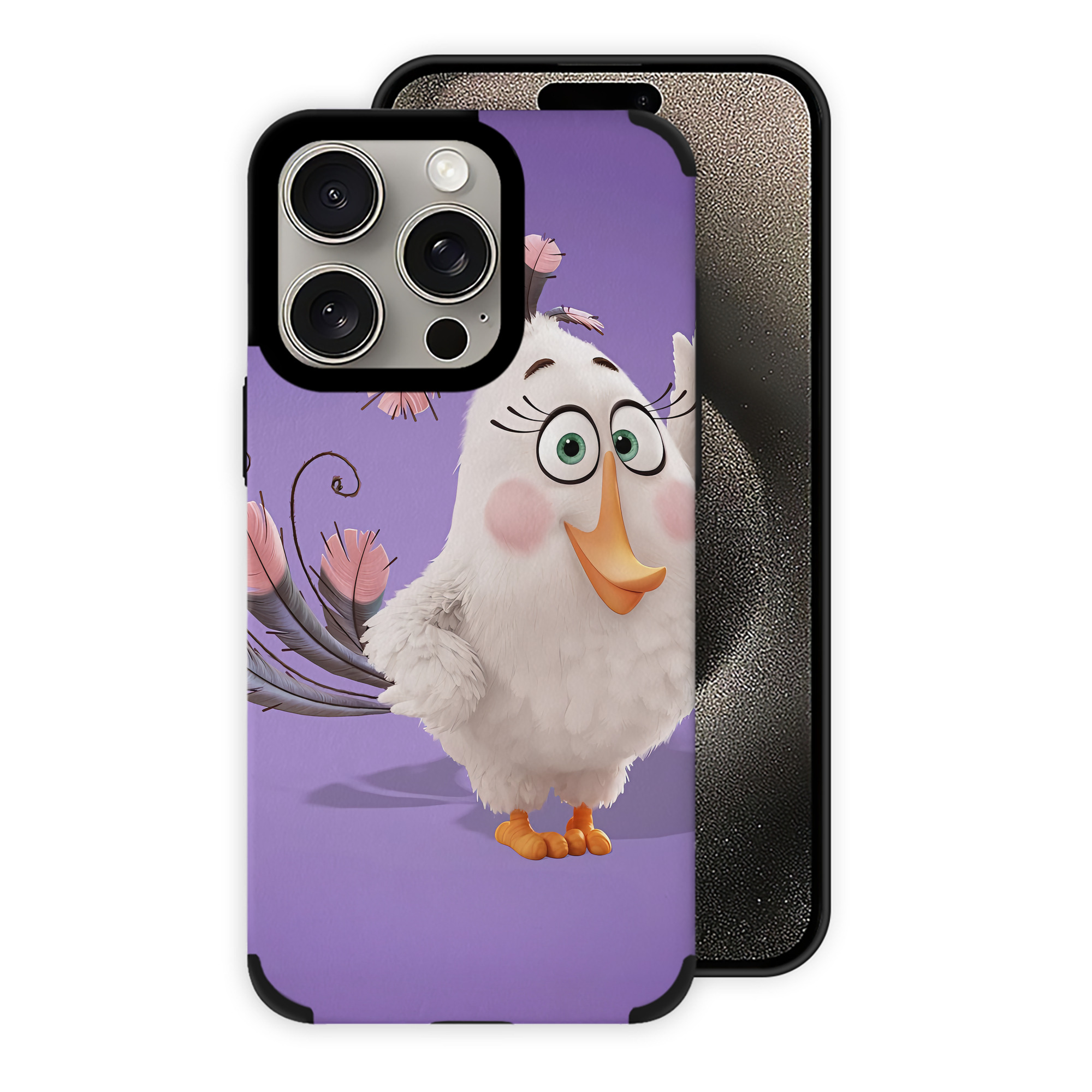 （画像用） Angry Birds アングリーバード 【iPhone15ProMax対応】 PUレザー スマホケース 耐衝撃＆黄変防止