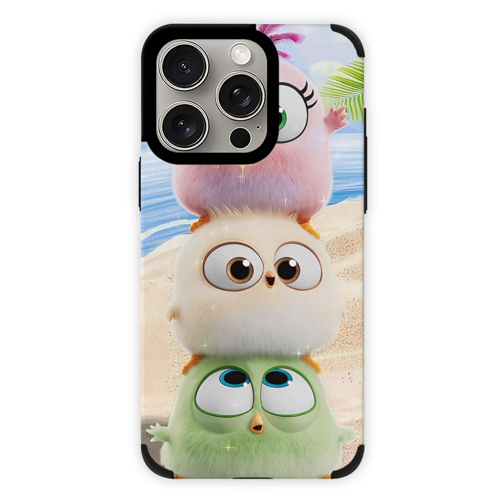 （画像用） Angry Birds アングリーバード 【iPhone15ProMax対応】 PUレザー スマホケース 耐衝撃＆黄変防止