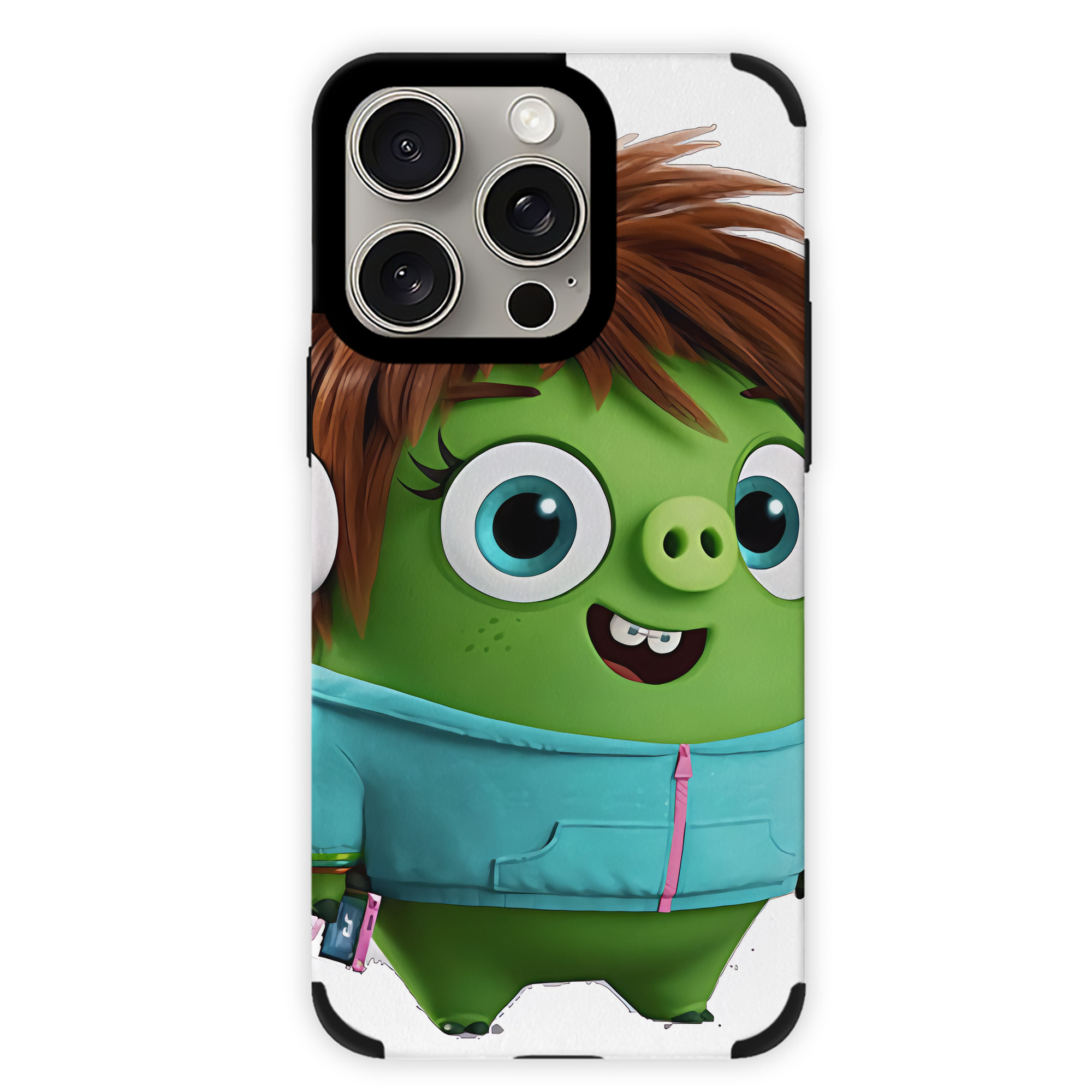 （画像用） Angry Birds アングリーバード 【iPhone15ProMax対応】 PUレザー スマホケース 耐衝撃＆黄変防止