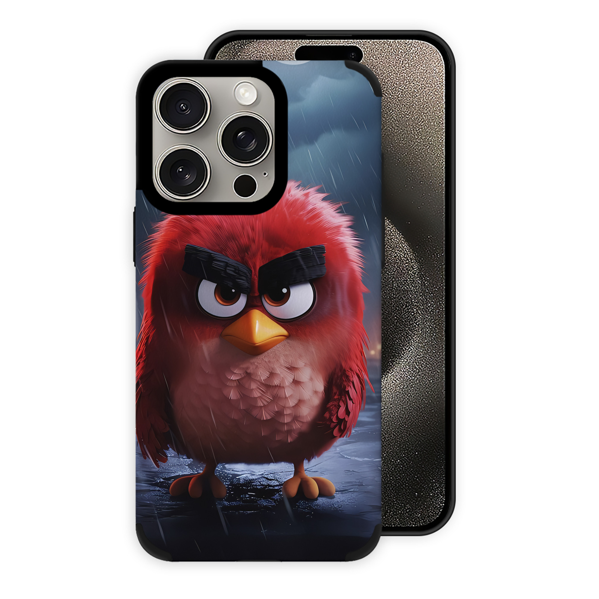 （画像用） Angry Birds アングリーバード 【iPhone15ProMax対応】 PUレザー スマホケース 耐衝撃＆黄変防止
