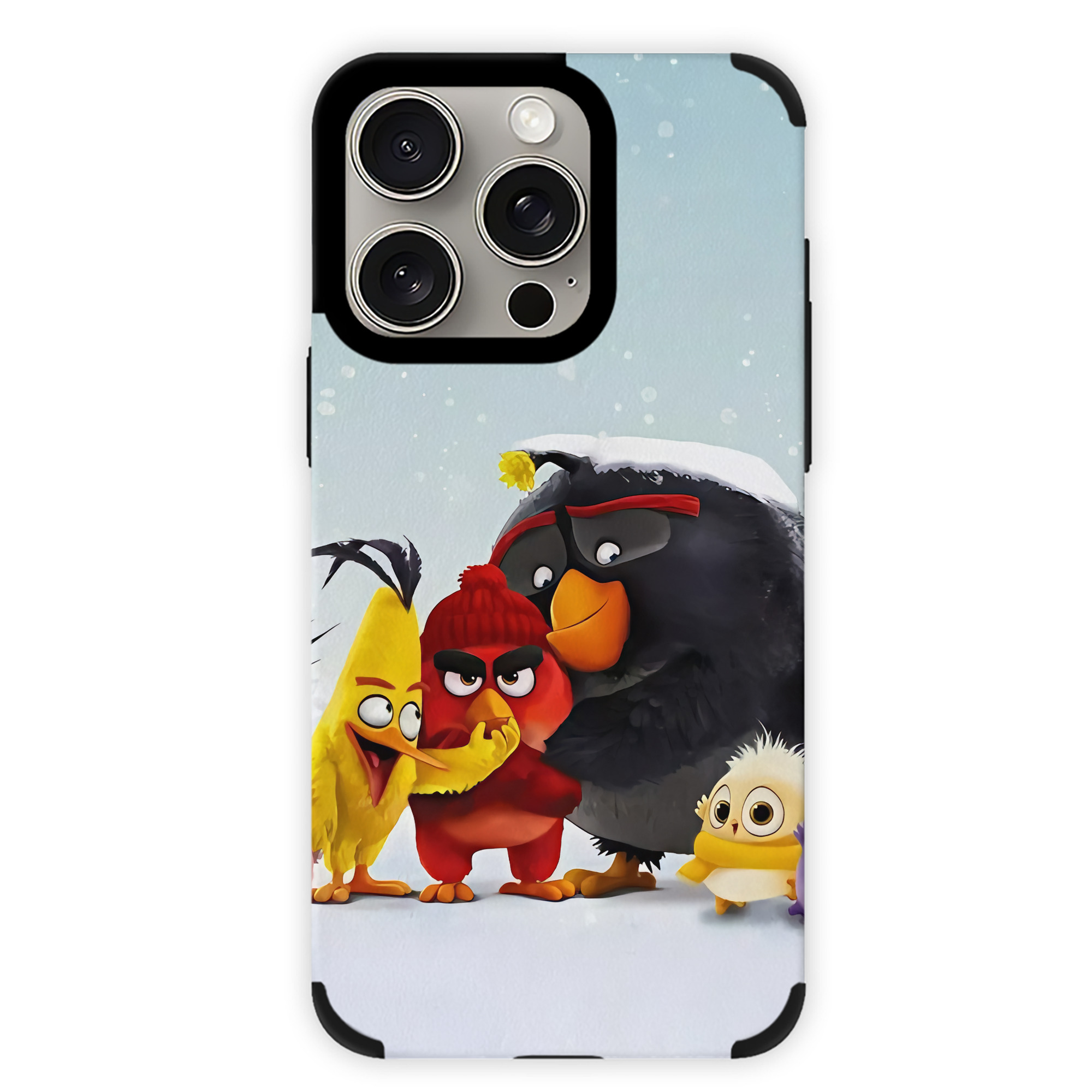 （画像用） Angry Birds アングリーバード 【iPhone15ProMax対応】 PUレザー スマホケース 耐衝撃＆黄変防止