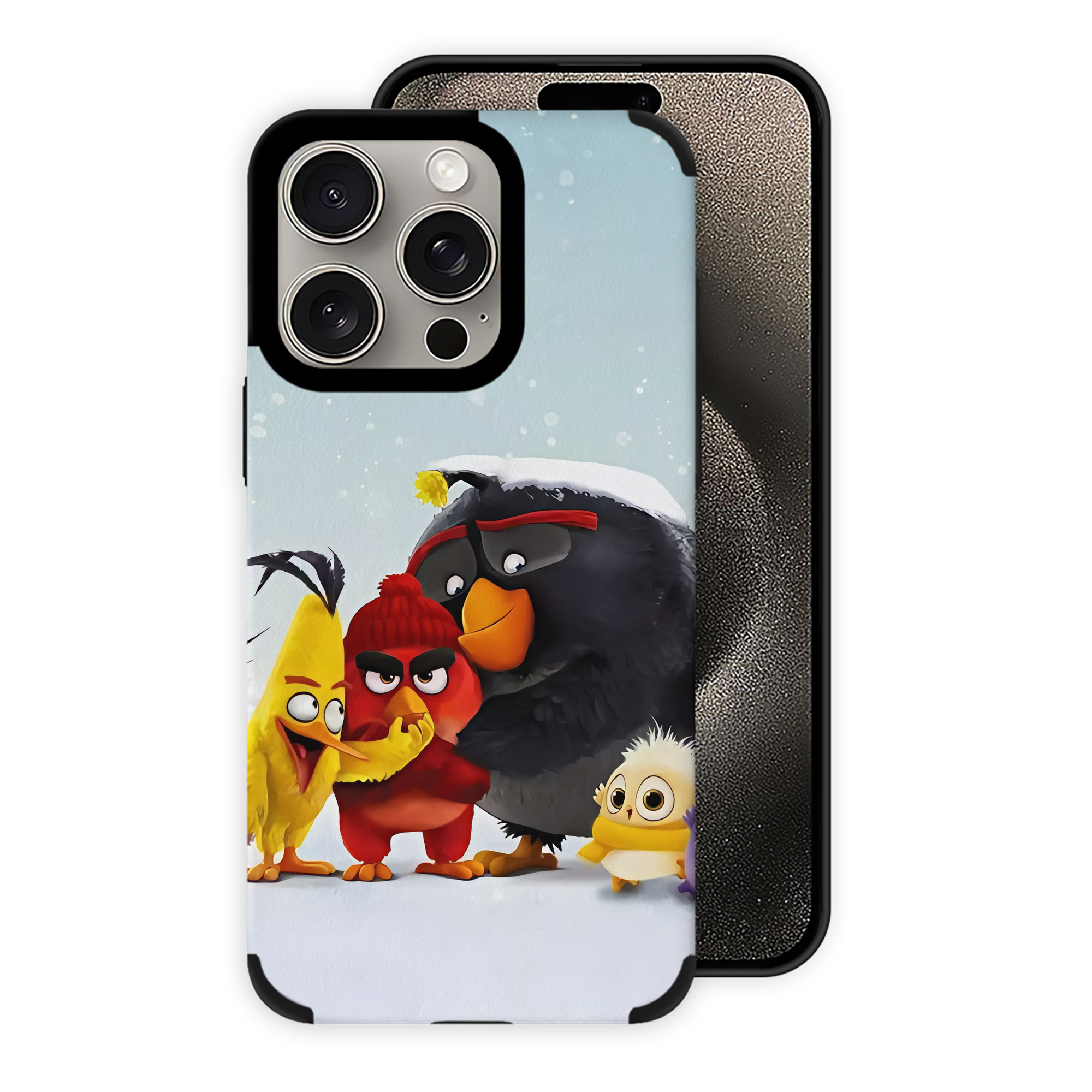 （画像用） Angry Birds アングリーバード 【iPhone15ProMax対応】 PUレザー スマホケース 耐衝撃＆黄変防止