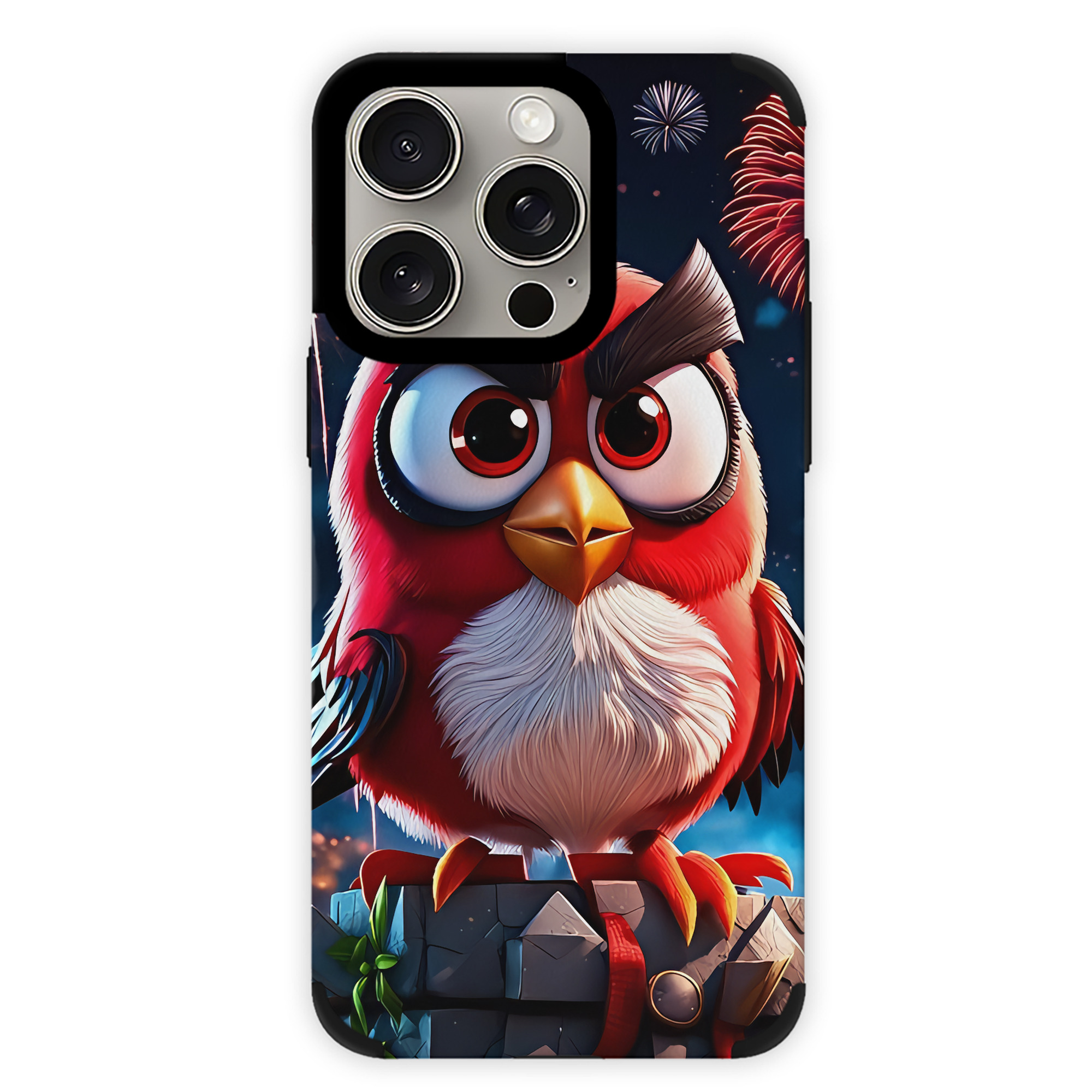 （画像用） Angry Birds アングリーバード 【iPhone15ProMax対応】 PUレザー スマホケース 耐衝撃＆黄変防止