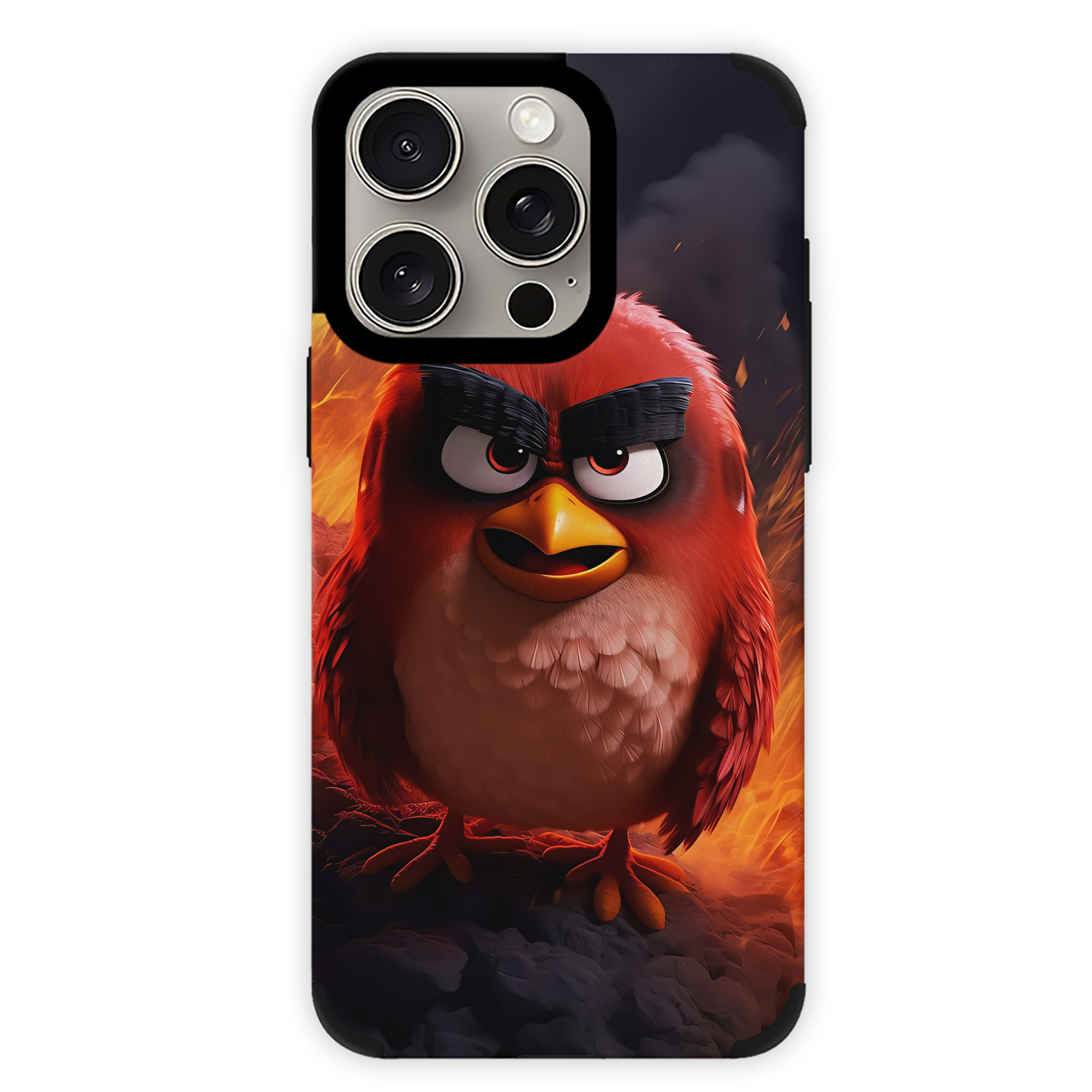 （画像用） Angry Birds アングリーバード 【iPhone15ProMax対応】 PUレザー スマホケース 耐衝撃＆黄変防止