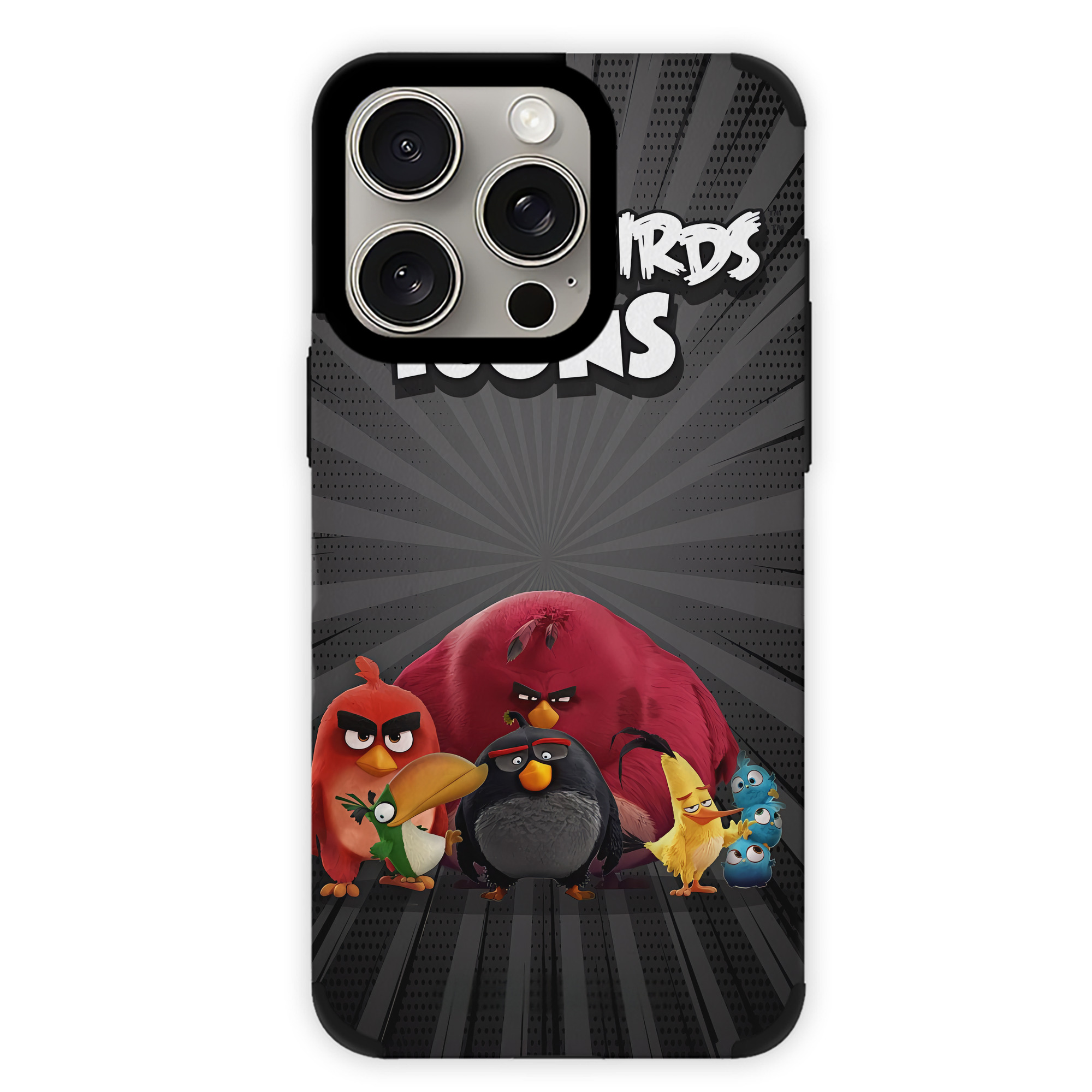 （画像用） Angry Birds アングリーバード 【iPhone15ProMax対応】 PUレザー スマホケース 耐衝撃＆黄変防止