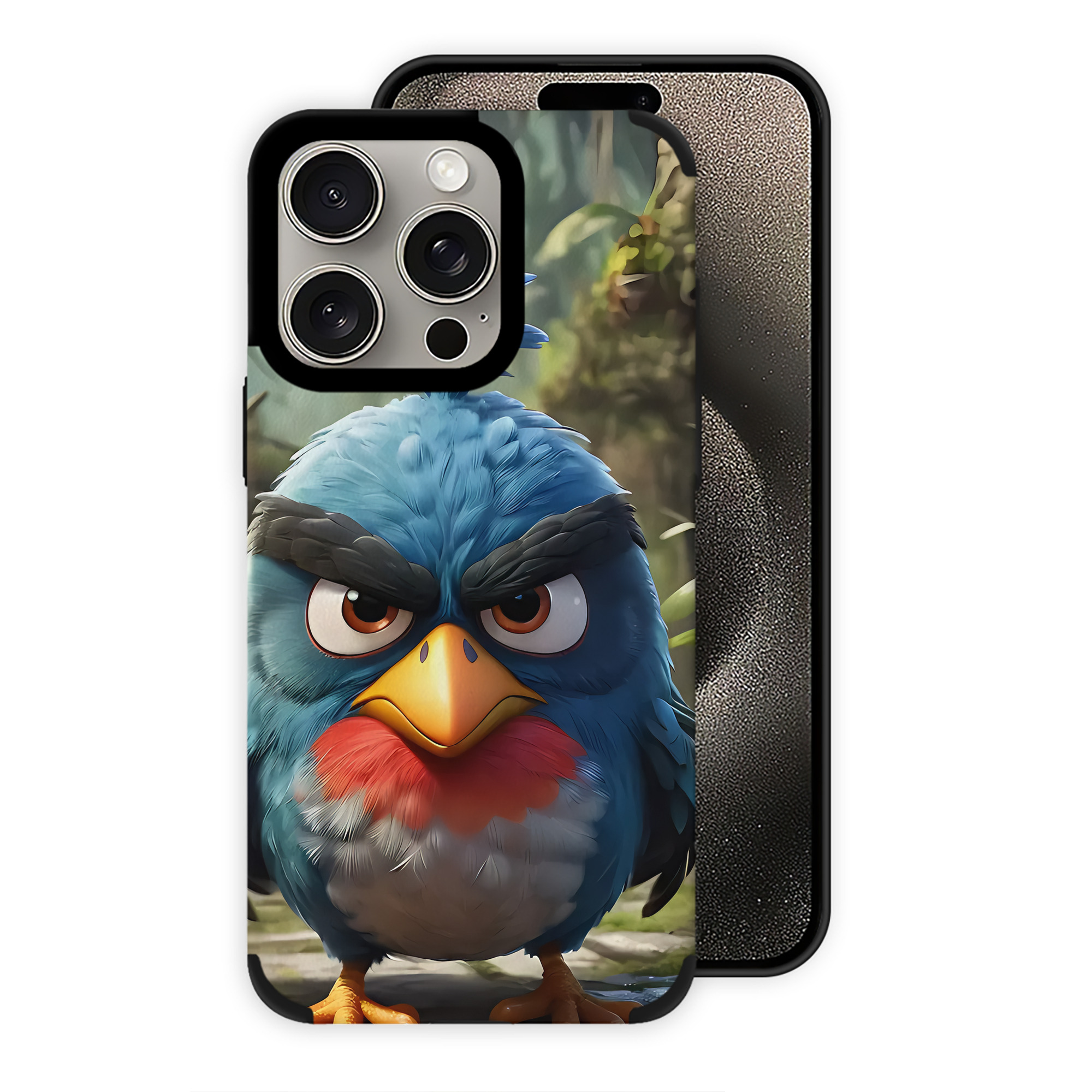 （画像用） Angry Birds アングリーバード 【iPhone15ProMax対応】 PUレザー スマホケース 耐衝撃＆黄変防止