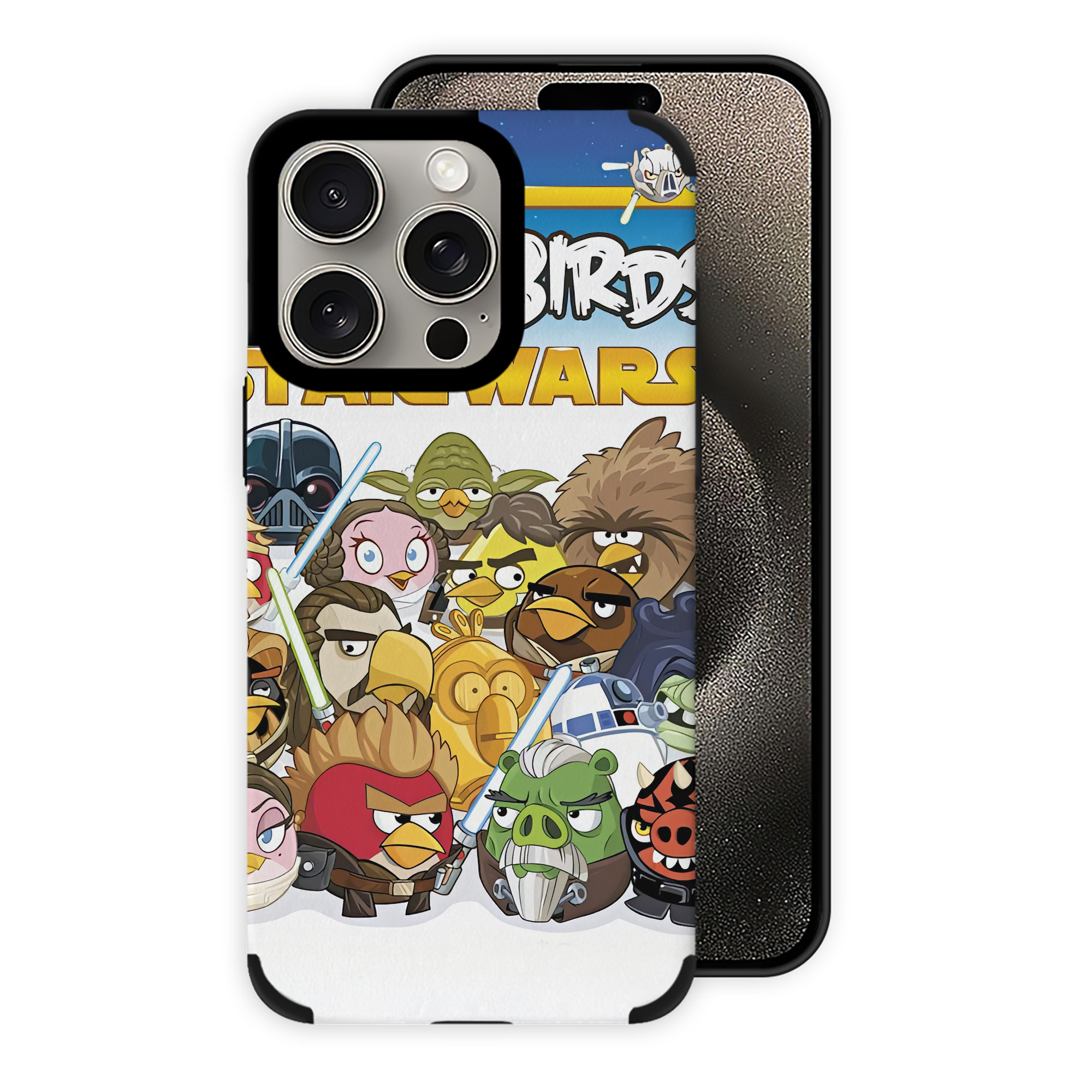 （画像用） Angry Birds アングリーバード 【iPhone15ProMax対応】 PUレザー スマホケース 耐衝撃＆黄変防止