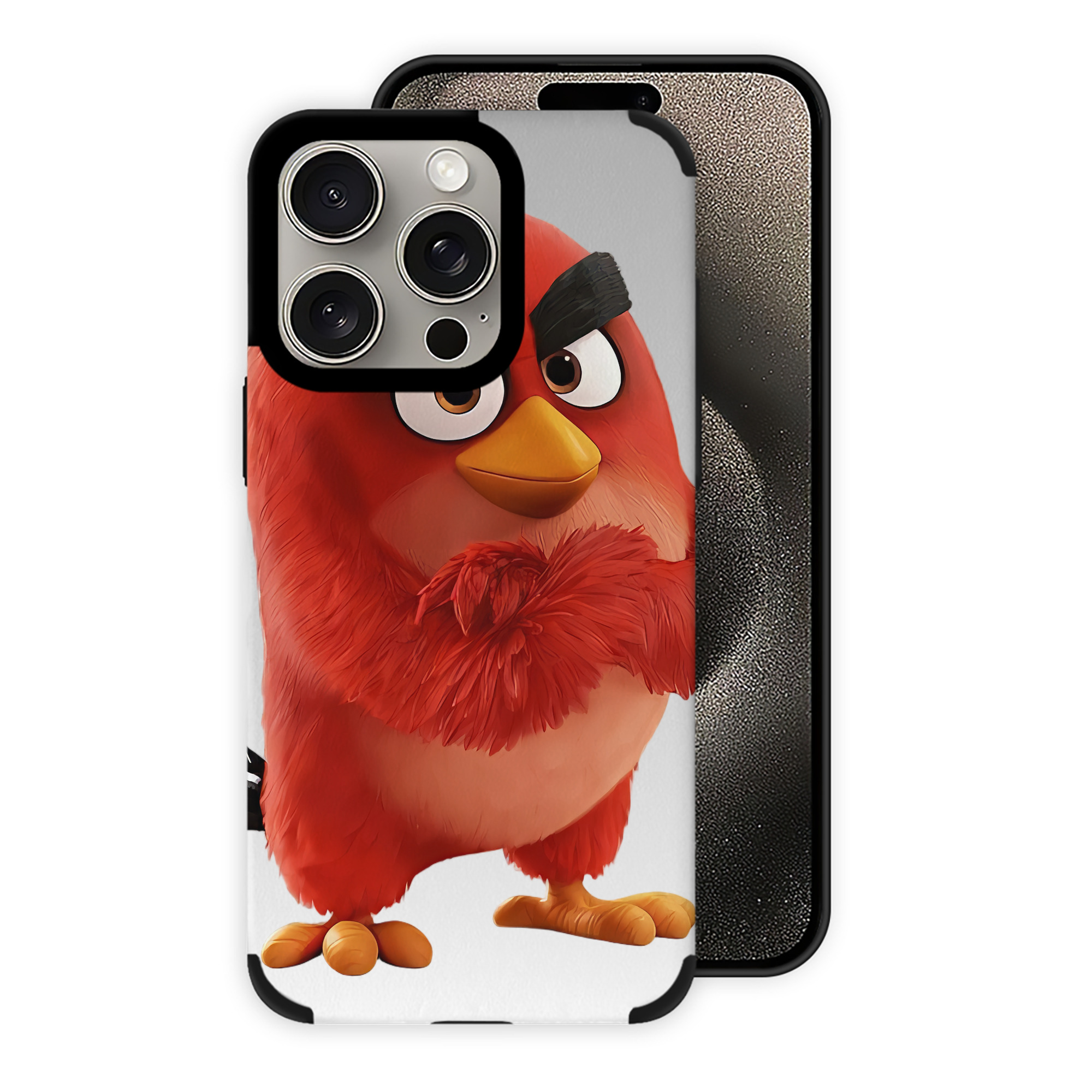 （画像用） Angry Birds アングリーバード 【iPhone15ProMax対応】 PUレザー スマホケース 耐衝撃＆黄変防止