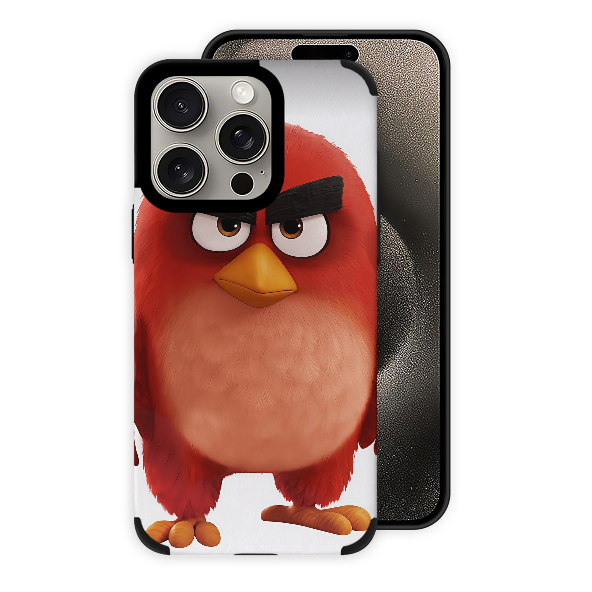 （画像用） Angry Birds アングリーバード 【iPhone15ProMax対応】 PUレザー スマホケース 耐衝撃＆黄変防止