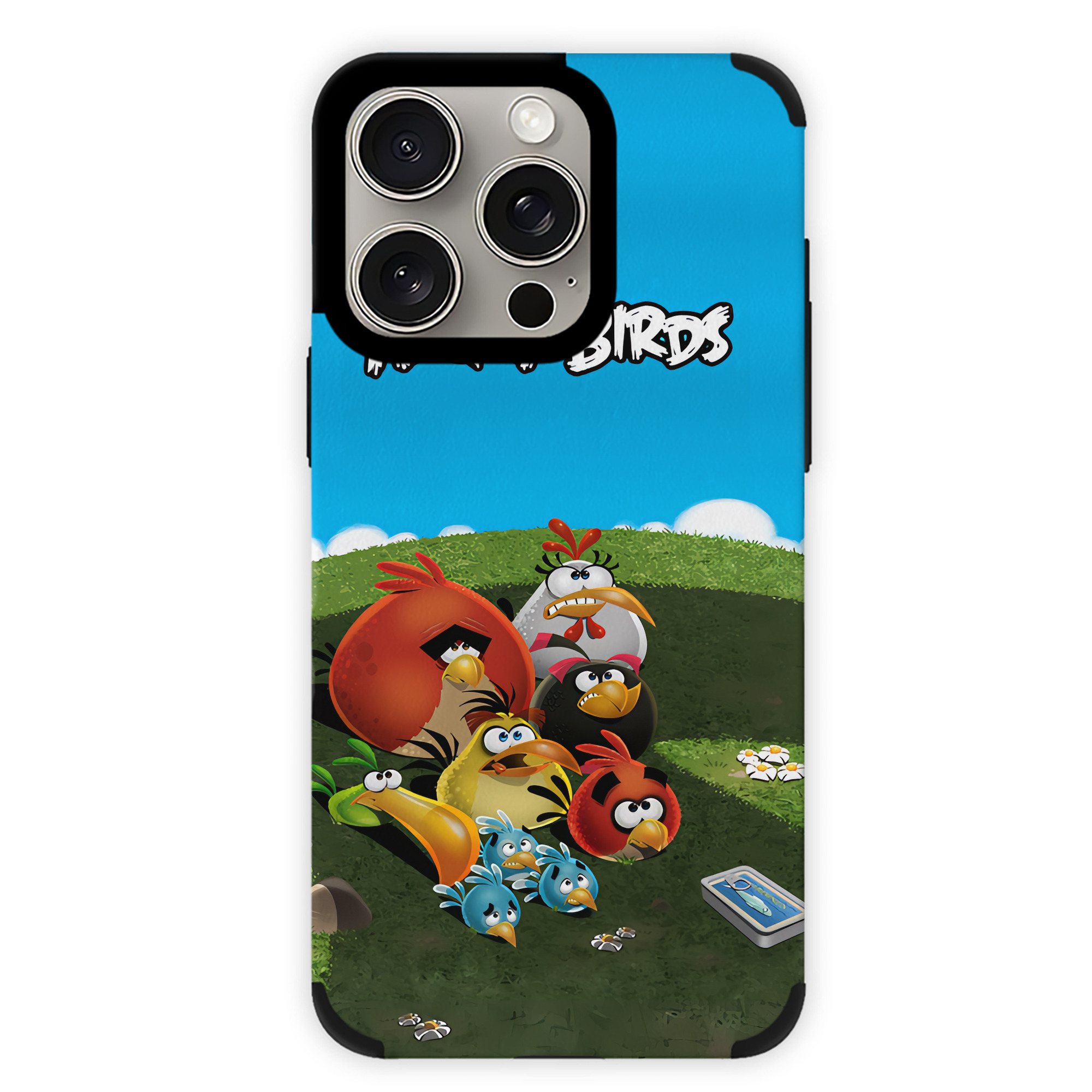 （画像用） Angry Birds アングリーバード 【iPhone15ProMax対応】 PUレザー スマホケース 耐衝撃＆黄変防止