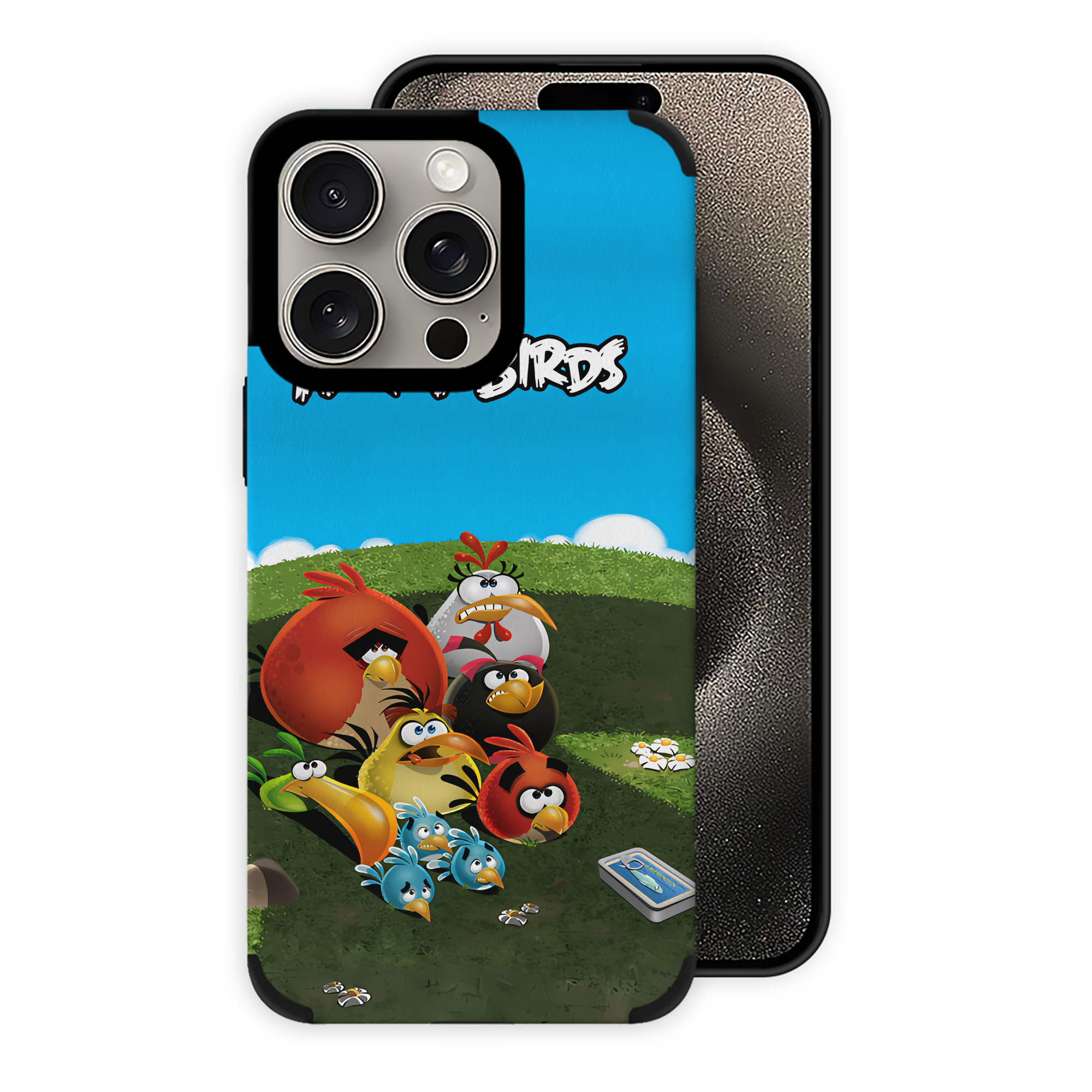 （画像用） Angry Birds アングリーバード 【iPhone15ProMax対応】 PUレザー スマホケース 耐衝撃＆黄変防止