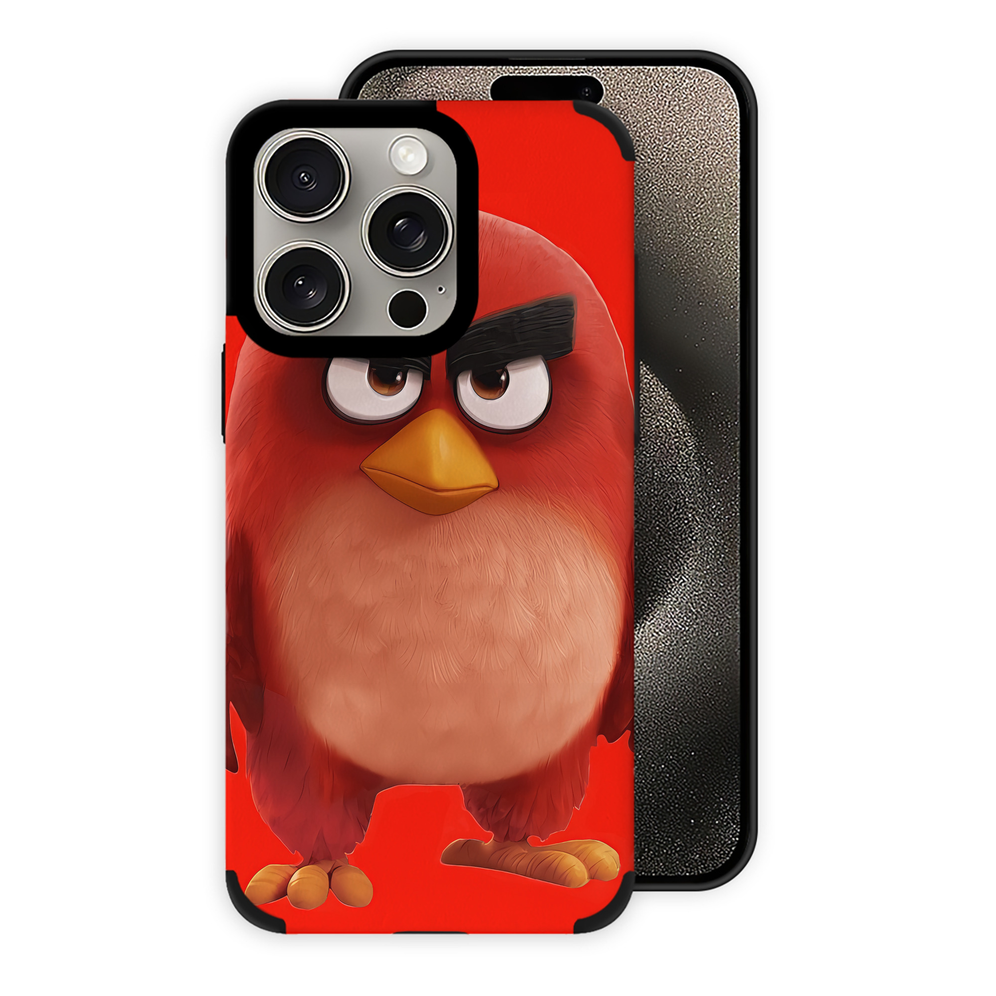 （画像用） Angry Birds アングリーバード 【iPhone15ProMax対応】 PUレザー スマホケース 耐衝撃＆黄変防止