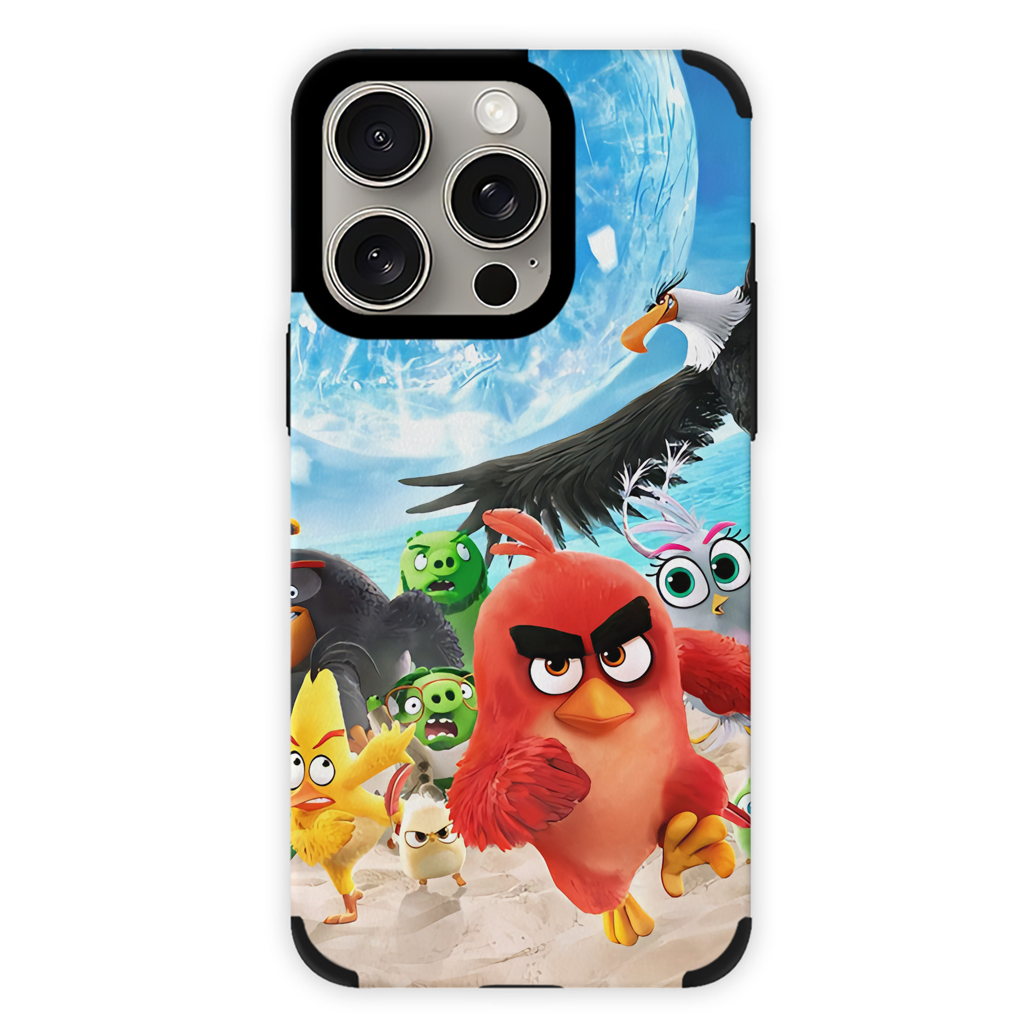 （画像用） Angry Birds アングリーバード 【iPhone15ProMax対応】 PUレザー スマホケース 耐衝撃＆黄変防止