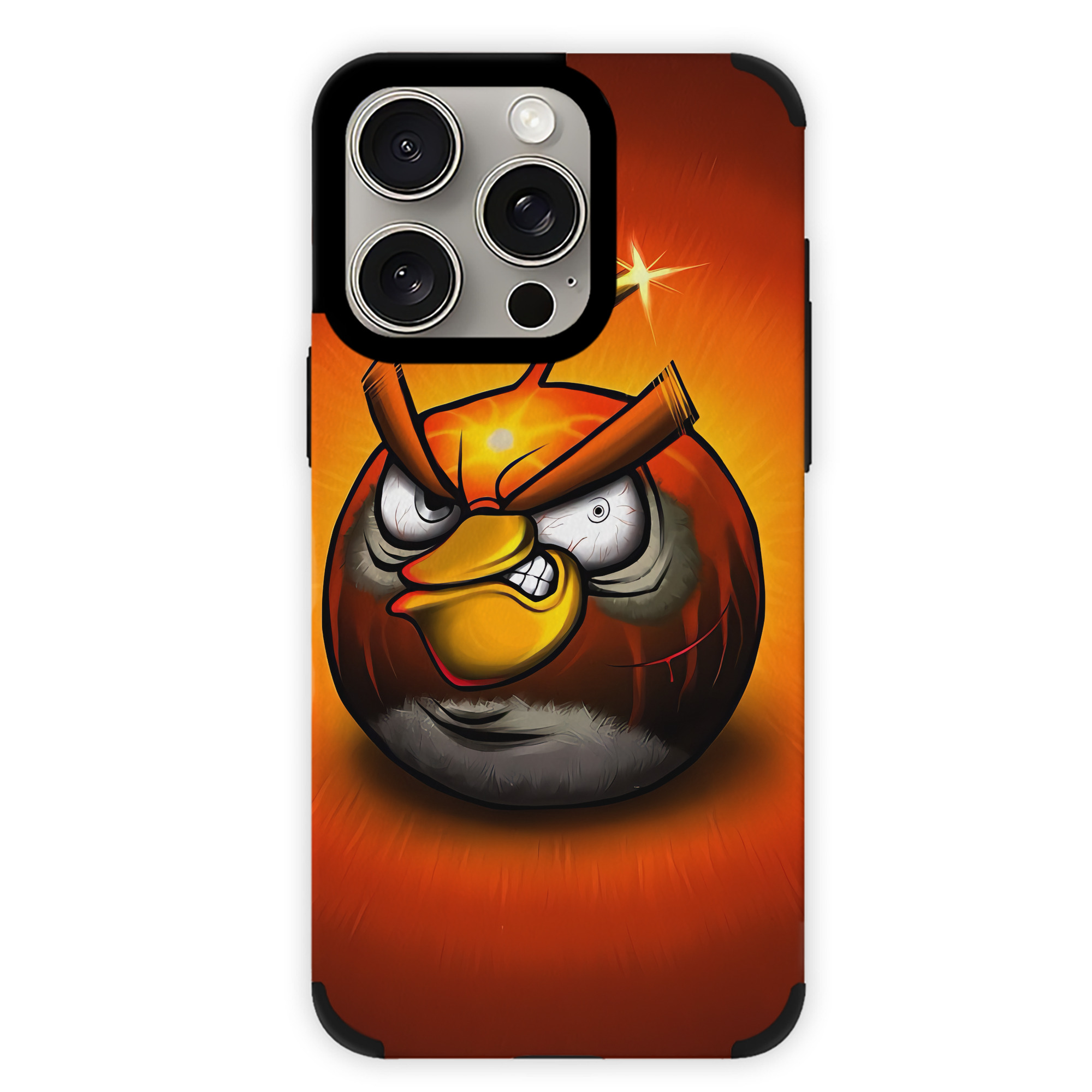 （画像用） Angry Birds アングリーバード 【iPhone15ProMax対応】 PUレザー スマホケース 耐衝撃＆黄変防止
