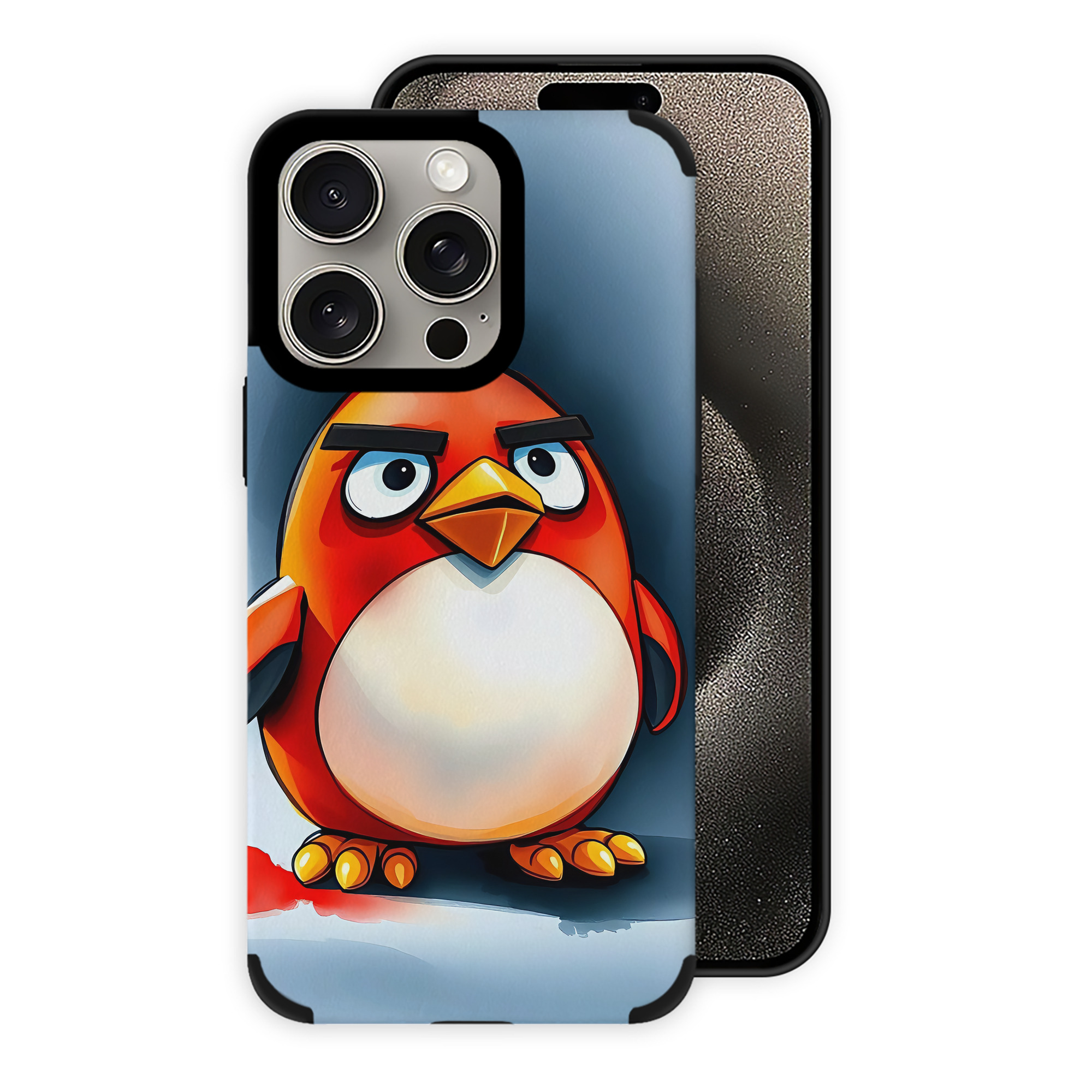 （画像用） Angry Birds アングリーバード 【iPhone15ProMax対応】 PUレザー スマホケース 耐衝撃＆黄変防止