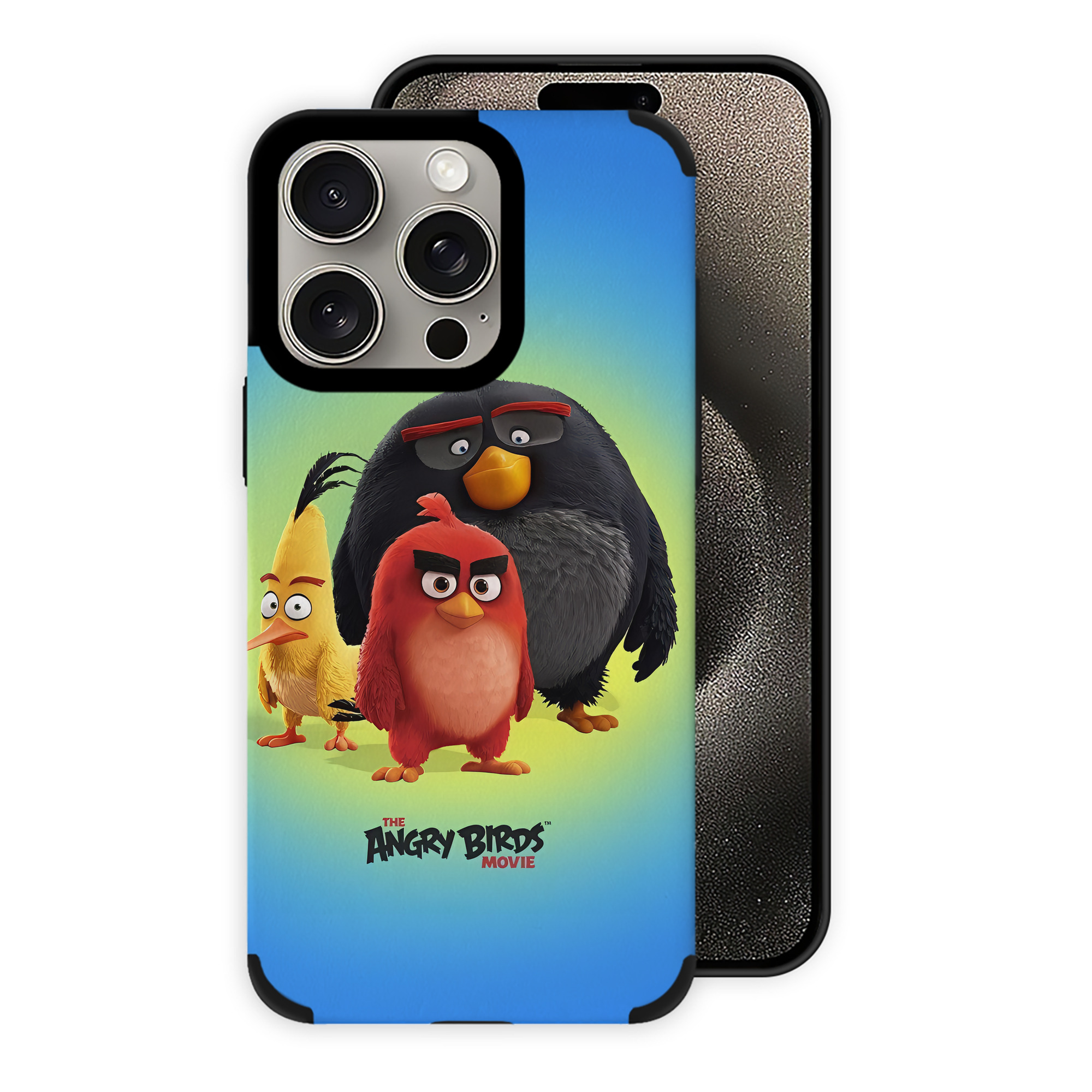 （画像用） Angry Birds アングリーバード 【iPhone15ProMax対応】 PUレザー スマホケース 耐衝撃＆黄変防止