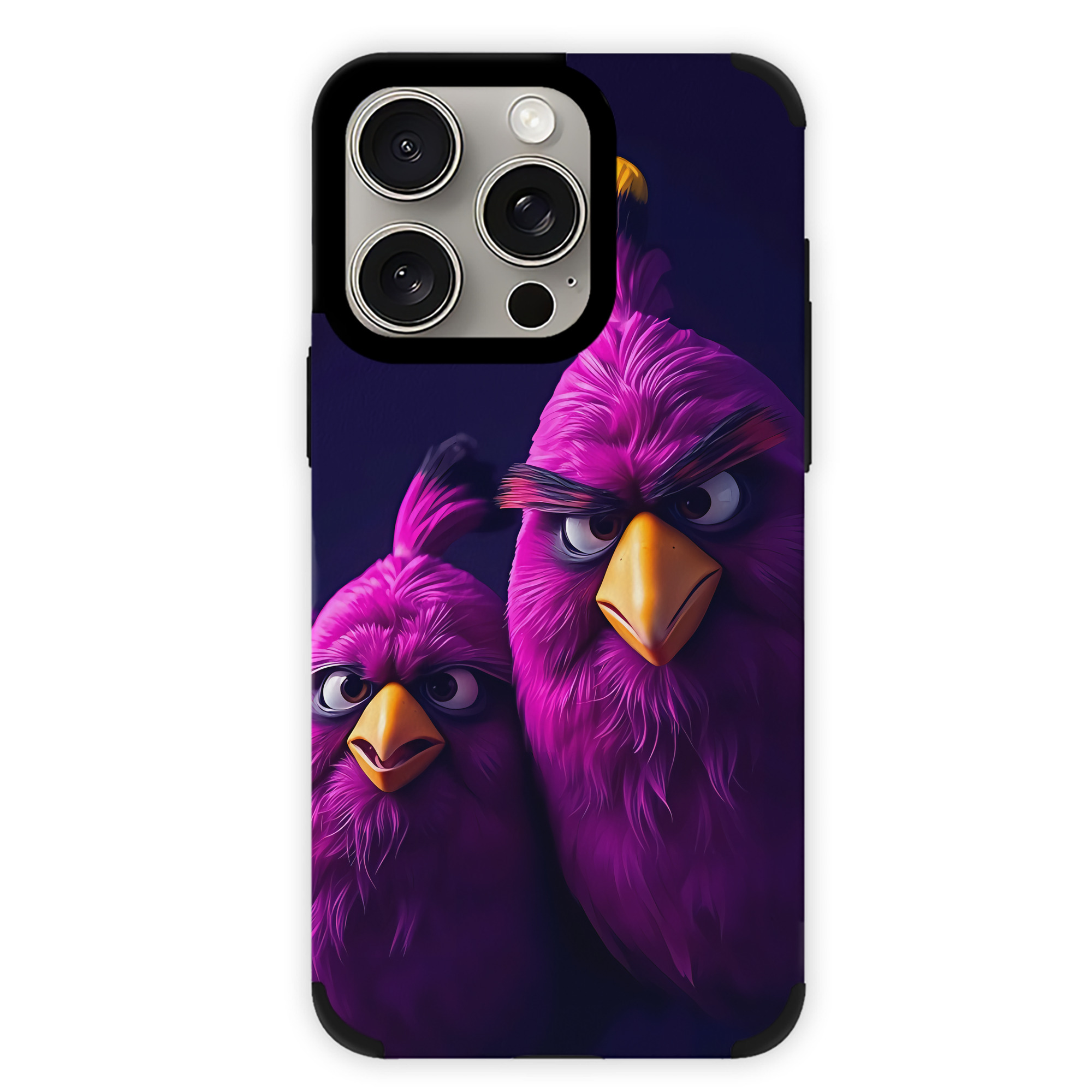 （画像用） Angry Birds アングリーバード 【iPhone15ProMax対応】 PUレザー スマホケース 耐衝撃＆黄変防止