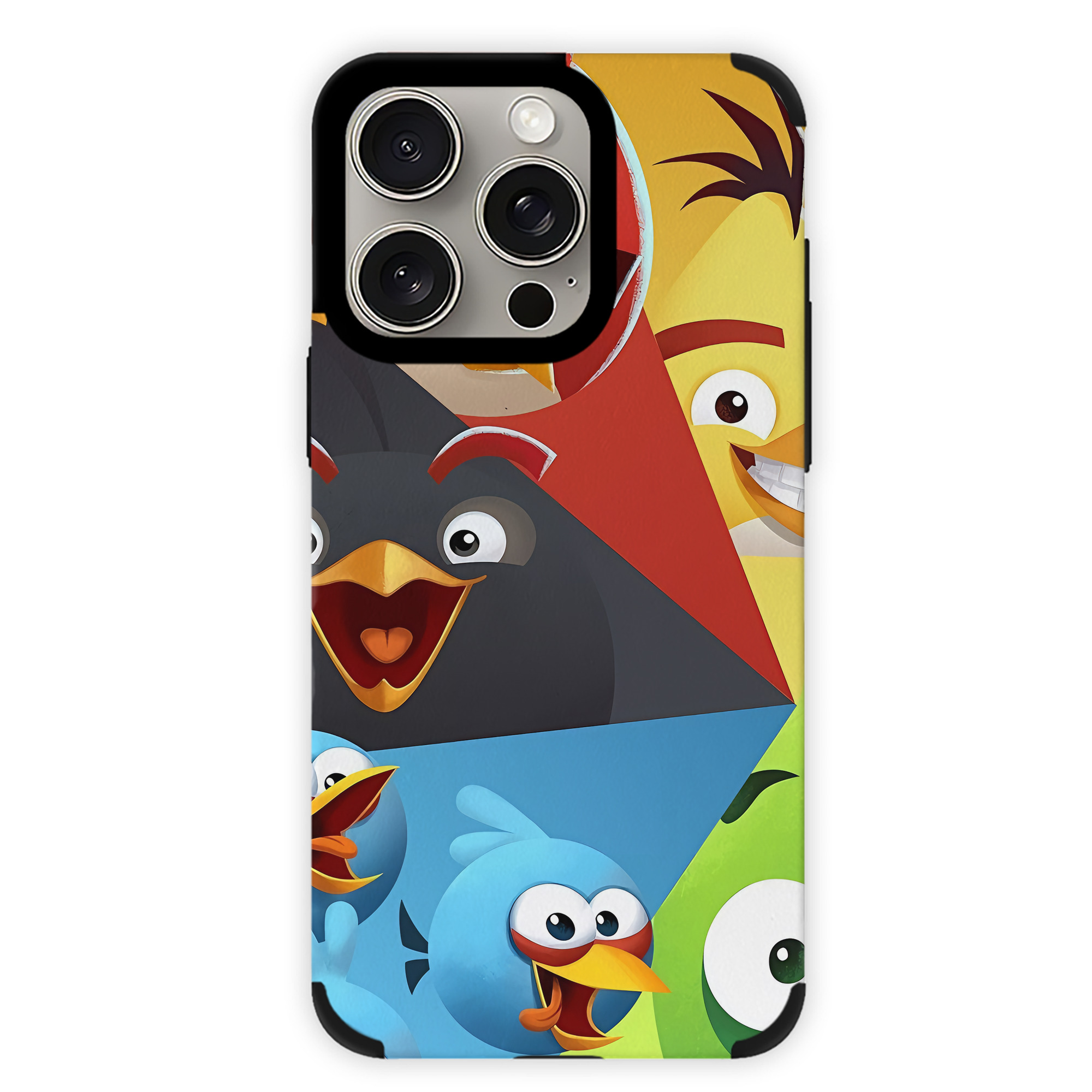 （画像用） Angry Birds アングリーバード 【iPhone15ProMax対応】 PUレザー スマホケース 耐衝撃＆黄変防止