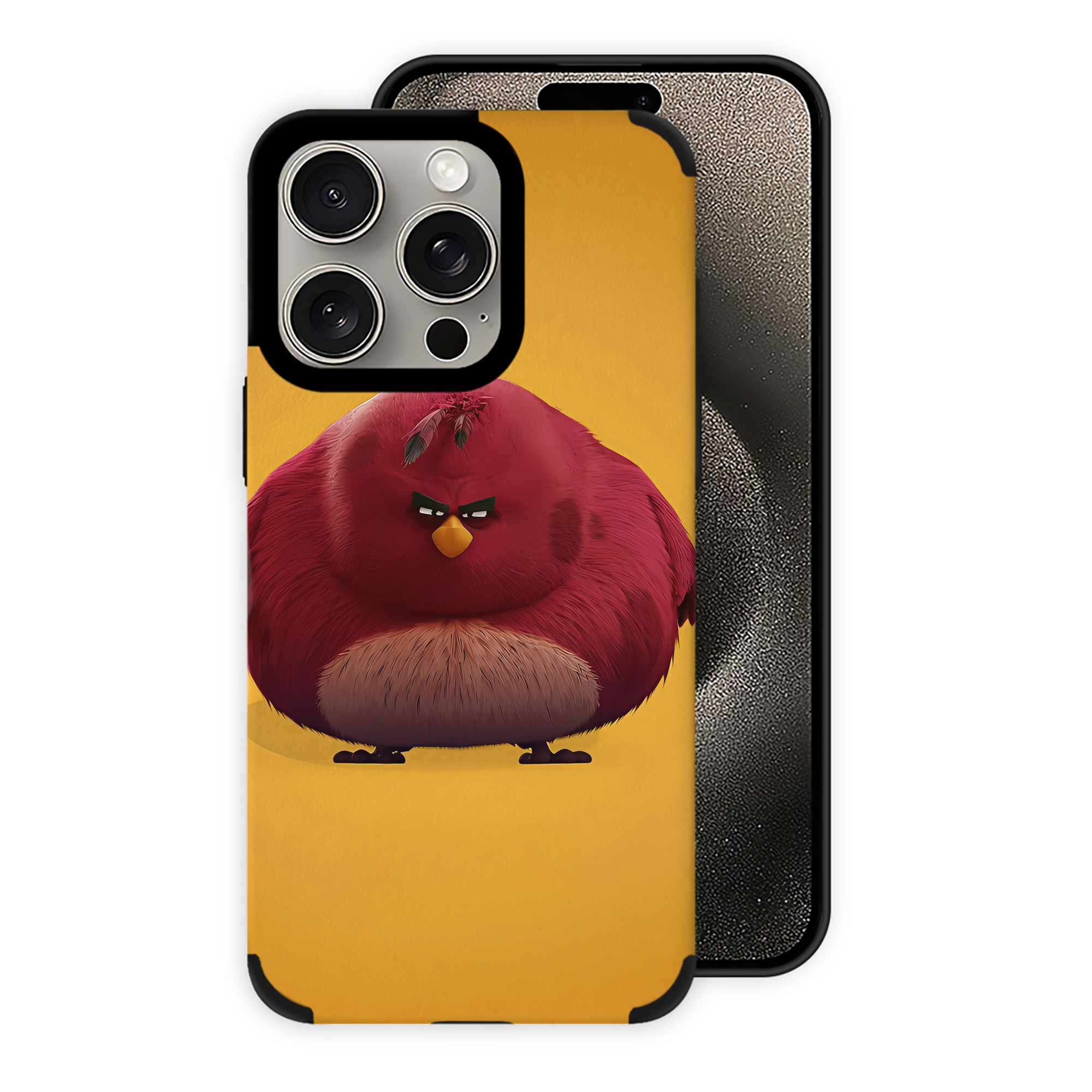 （画像用） Angry Birds アングリーバード 【iPhone15ProMax対応】 PUレザー スマホケース 耐衝撃＆黄変防止