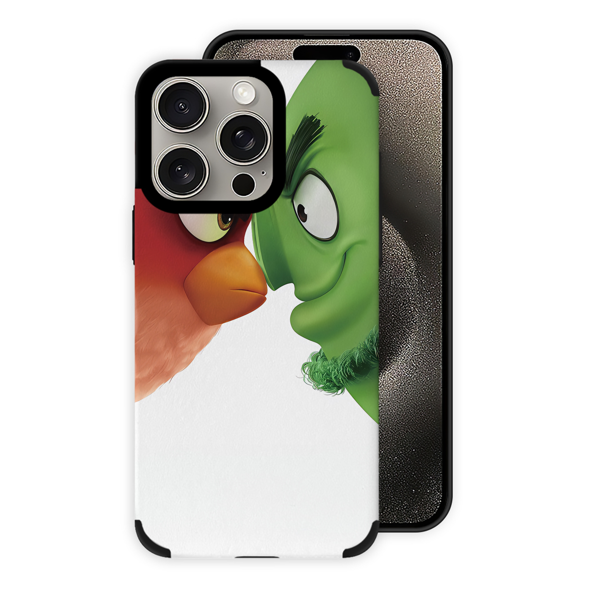 （画像用） Angry Birds アングリーバード 【iPhone15ProMax対応】 PUレザー スマホケース 耐衝撃＆黄変防止