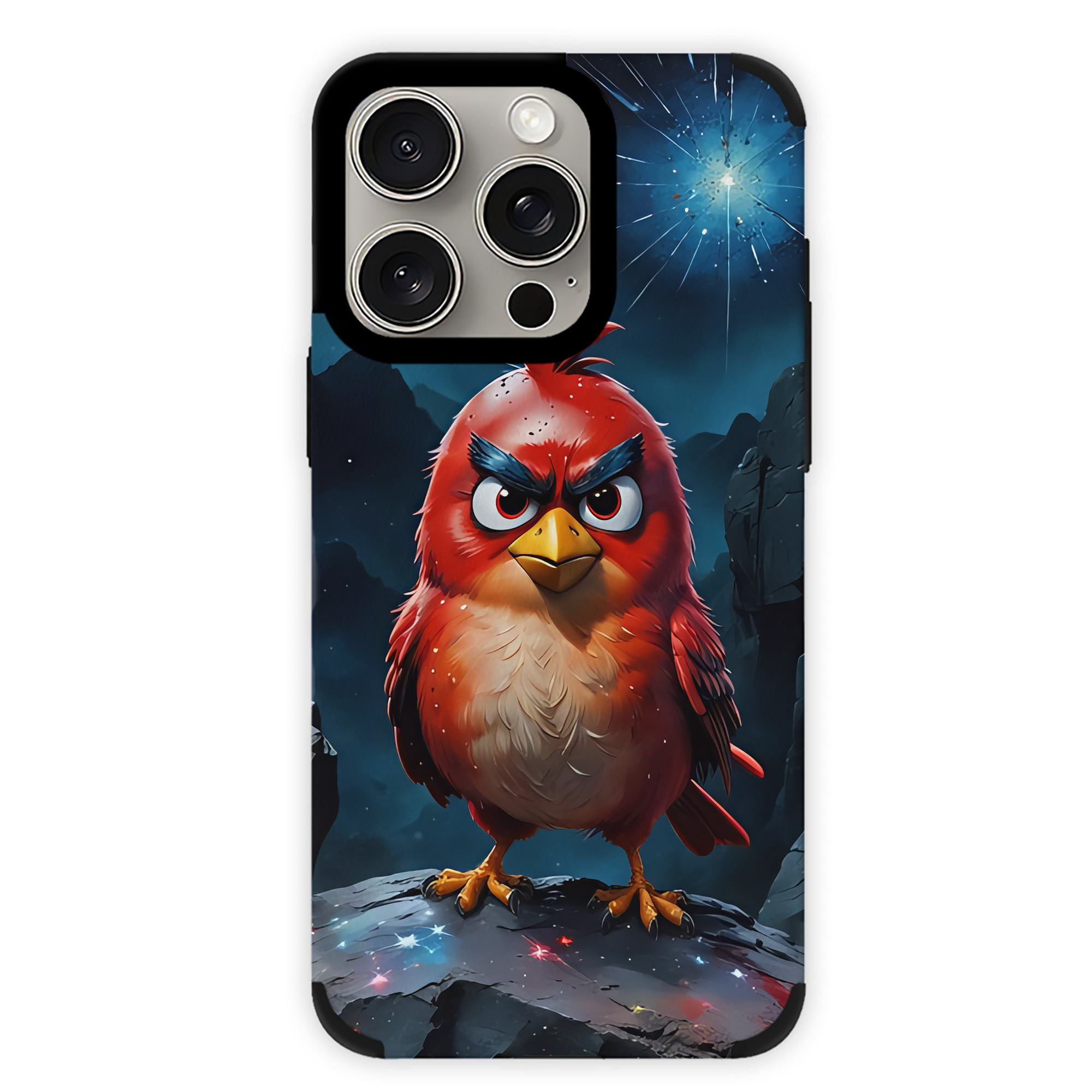 （画像用） Angry Birds アングリーバード 【iPhone15ProMax対応】 PUレザー スマホケース 耐衝撃＆黄変防止