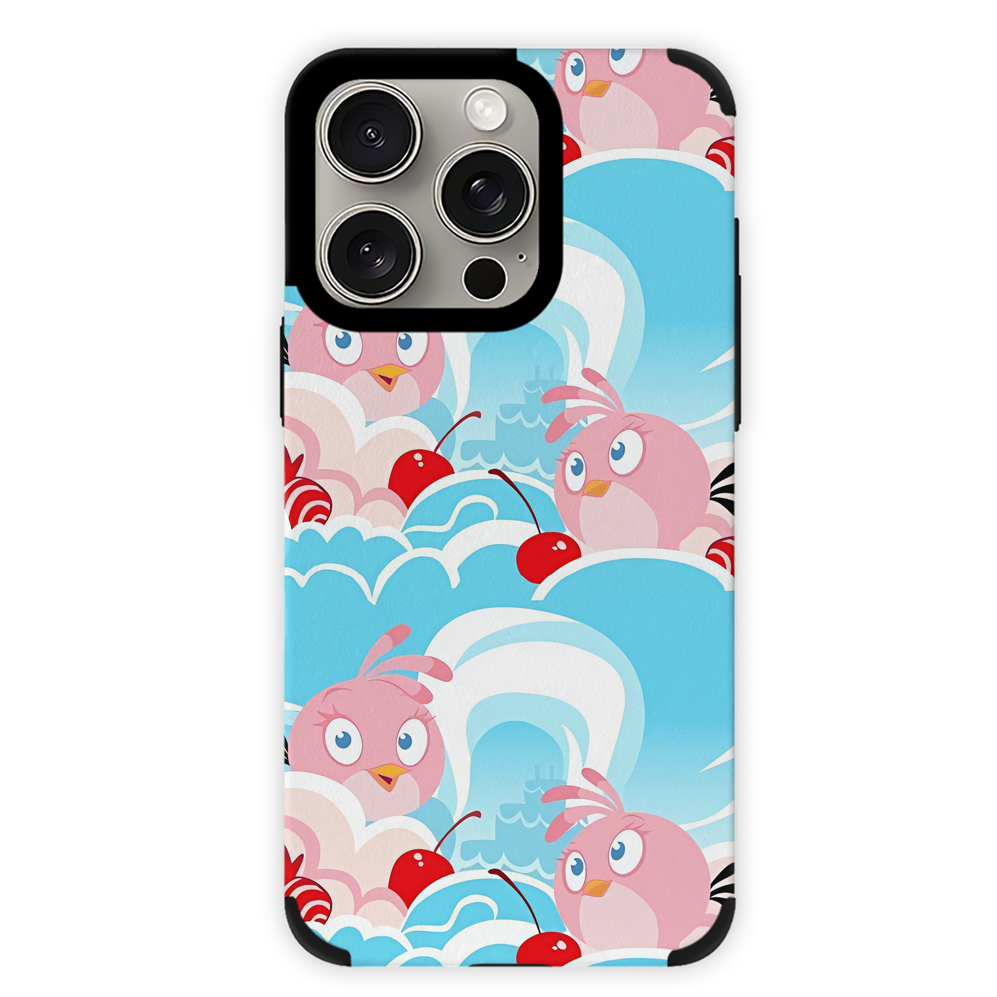（画像用） Angry Birds アングリーバード 【iPhone15ProMax対応】 PUレザー スマホケース 耐衝撃＆黄変防止