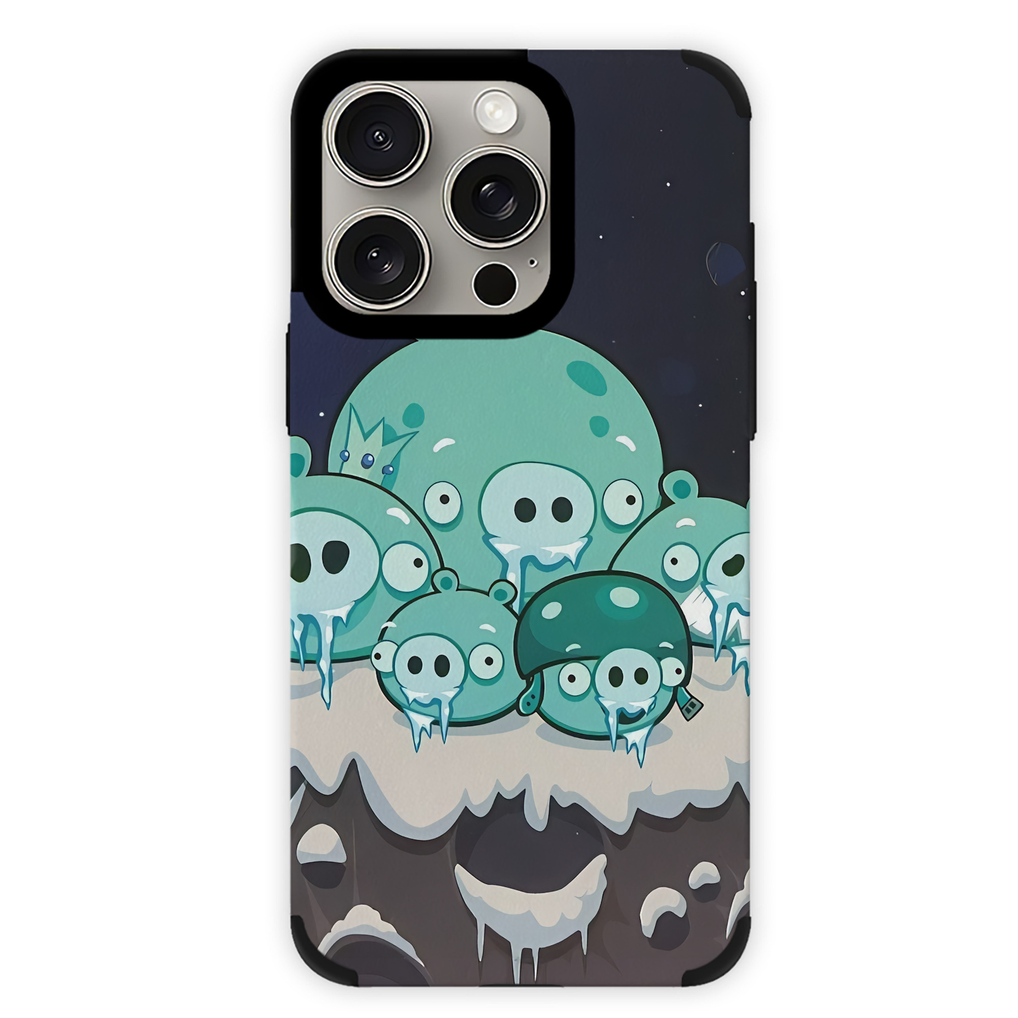 （画像用） Angry Birds アングリーバード 【iPhone15ProMax対応】 PUレザー スマホケース 耐衝撃＆黄変防止