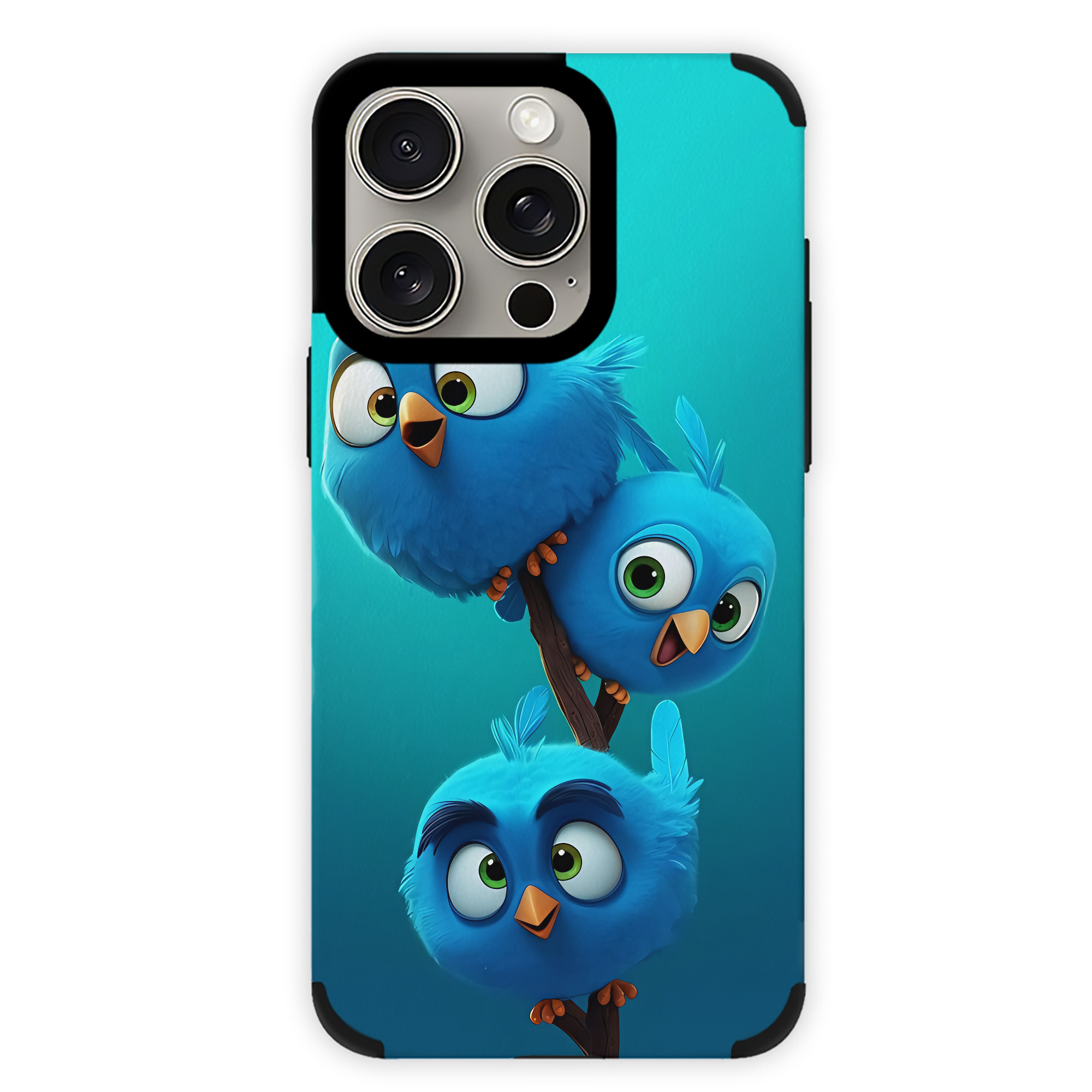 （画像用） Angry Birds アングリーバード 【iPhone15ProMax対応】 PUレザー スマホケース 耐衝撃＆黄変防止