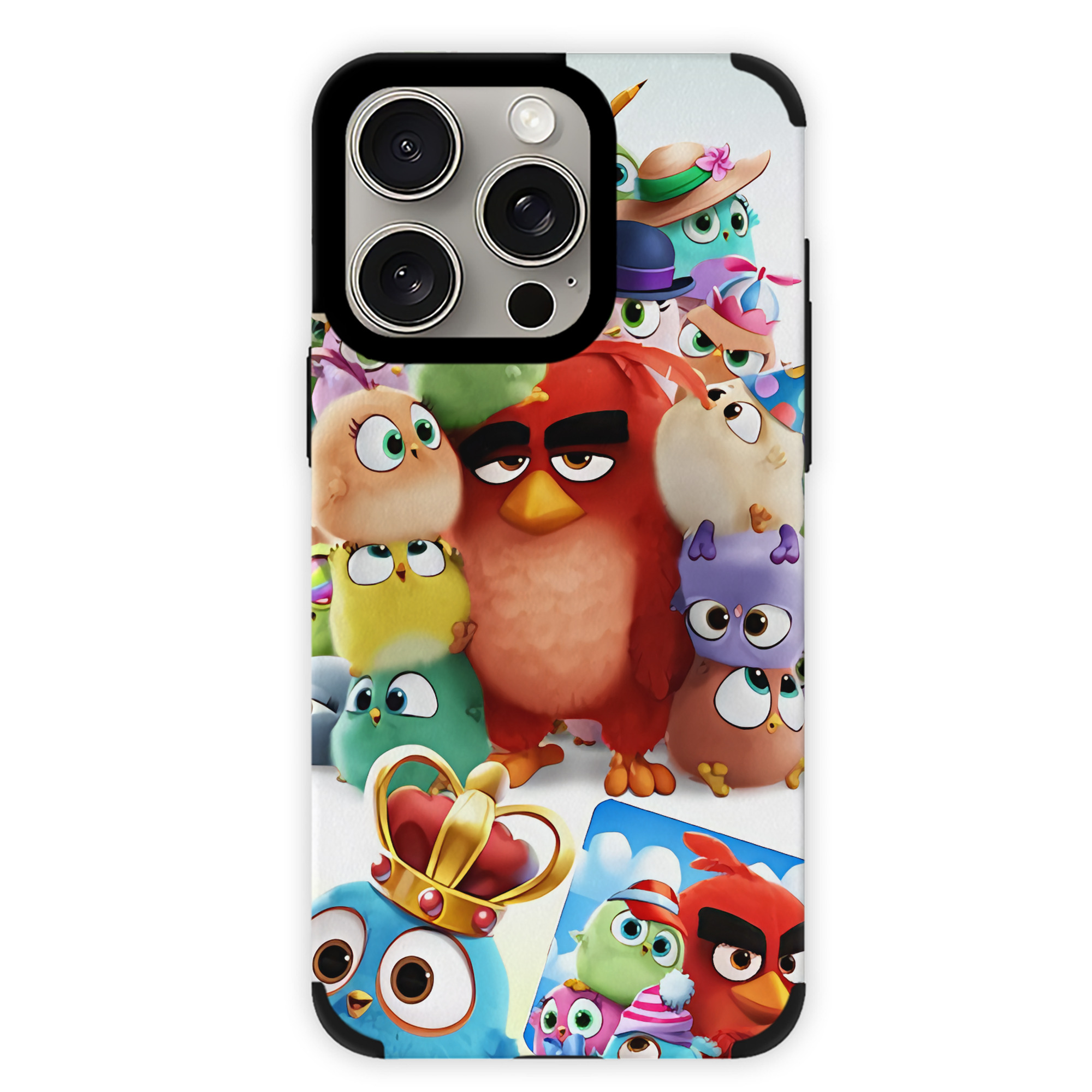 （画像用） Angry Birds アングリーバード 【iPhone15ProMax対応】 PUレザー スマホケース 耐衝撃＆黄変防止
