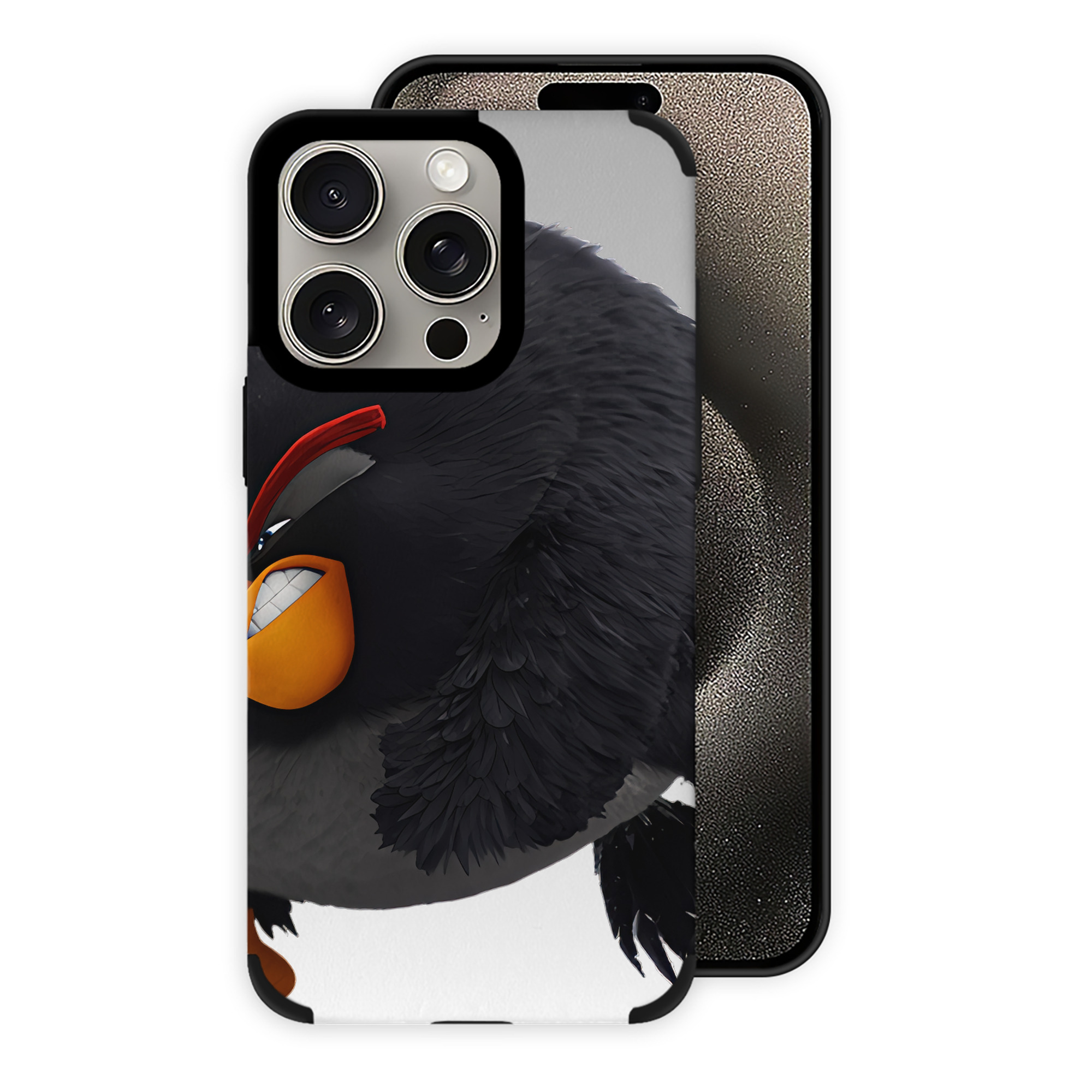 （画像用） Angry Birds アングリーバード 【iPhone15ProMax対応】 PUレザー スマホケース 耐衝撃＆黄変防止