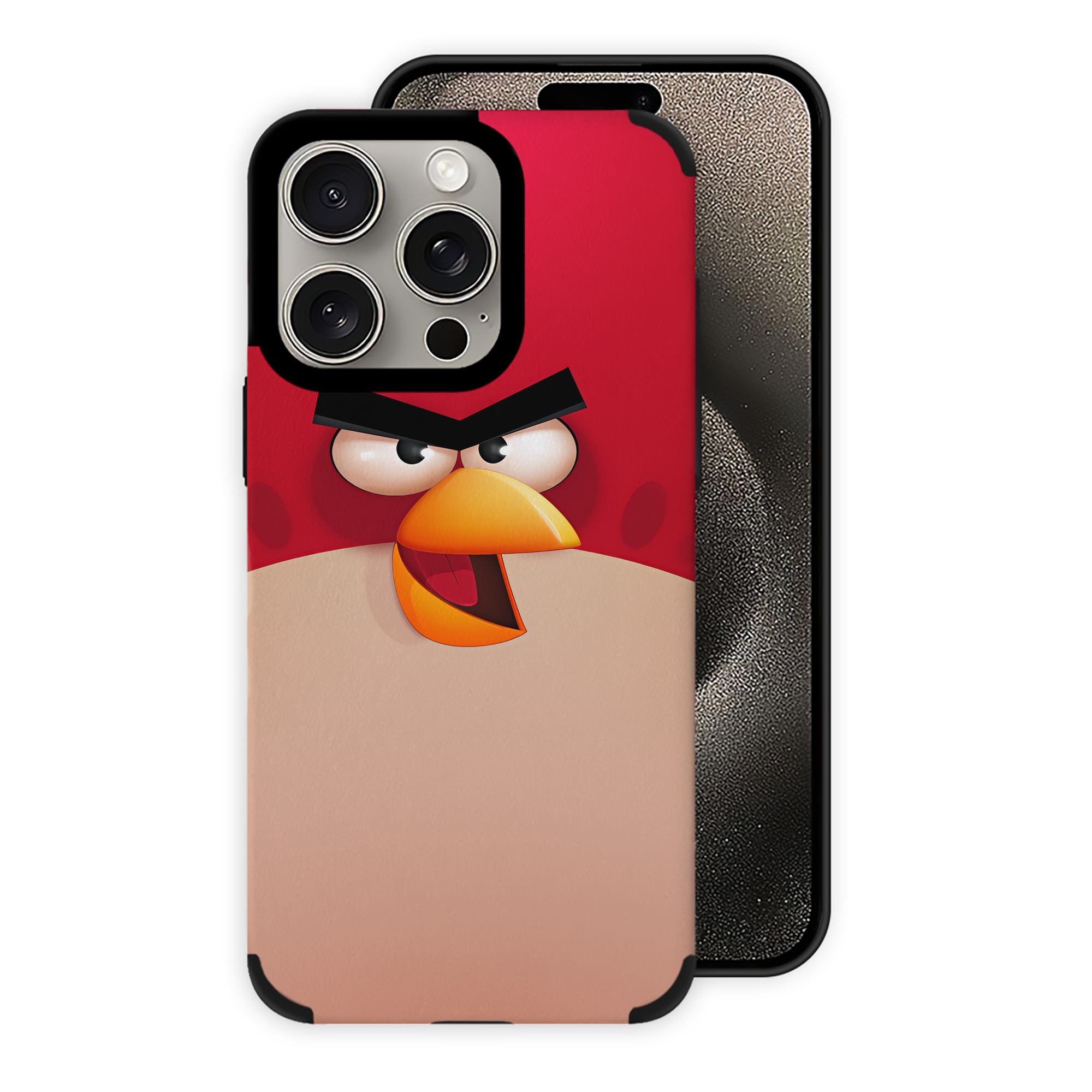 （画像用） Angry Birds アングリーバード 【iPhone15ProMax対応】 PUレザー スマホケース 耐衝撃＆黄変防止