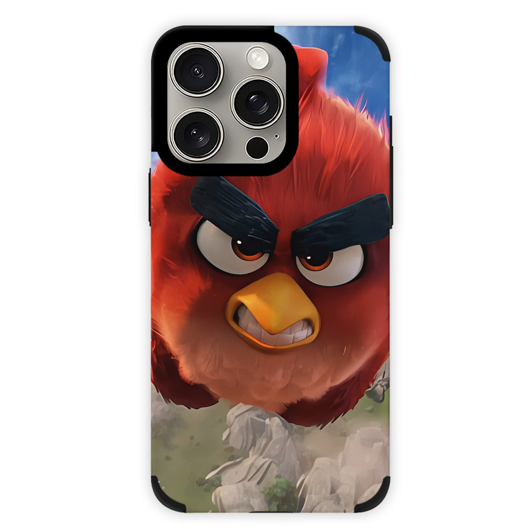 （画像用） Angry Birds アングリーバード 【iPhone15ProMax対応】 PUレザー スマホケース 耐衝撃＆黄変防止