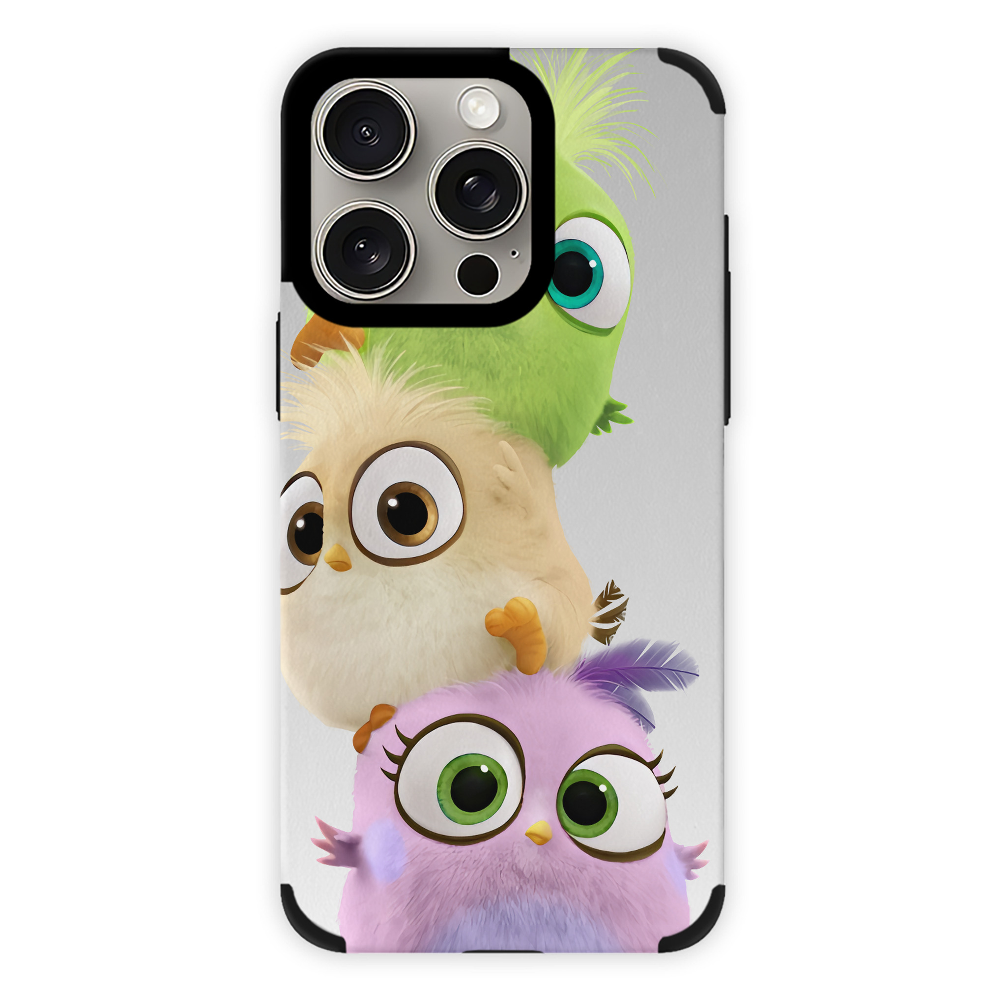 （画像用） Angry Birds アングリーバード 【iPhone15ProMax対応】 PUレザー スマホケース 耐衝撃＆黄変防止