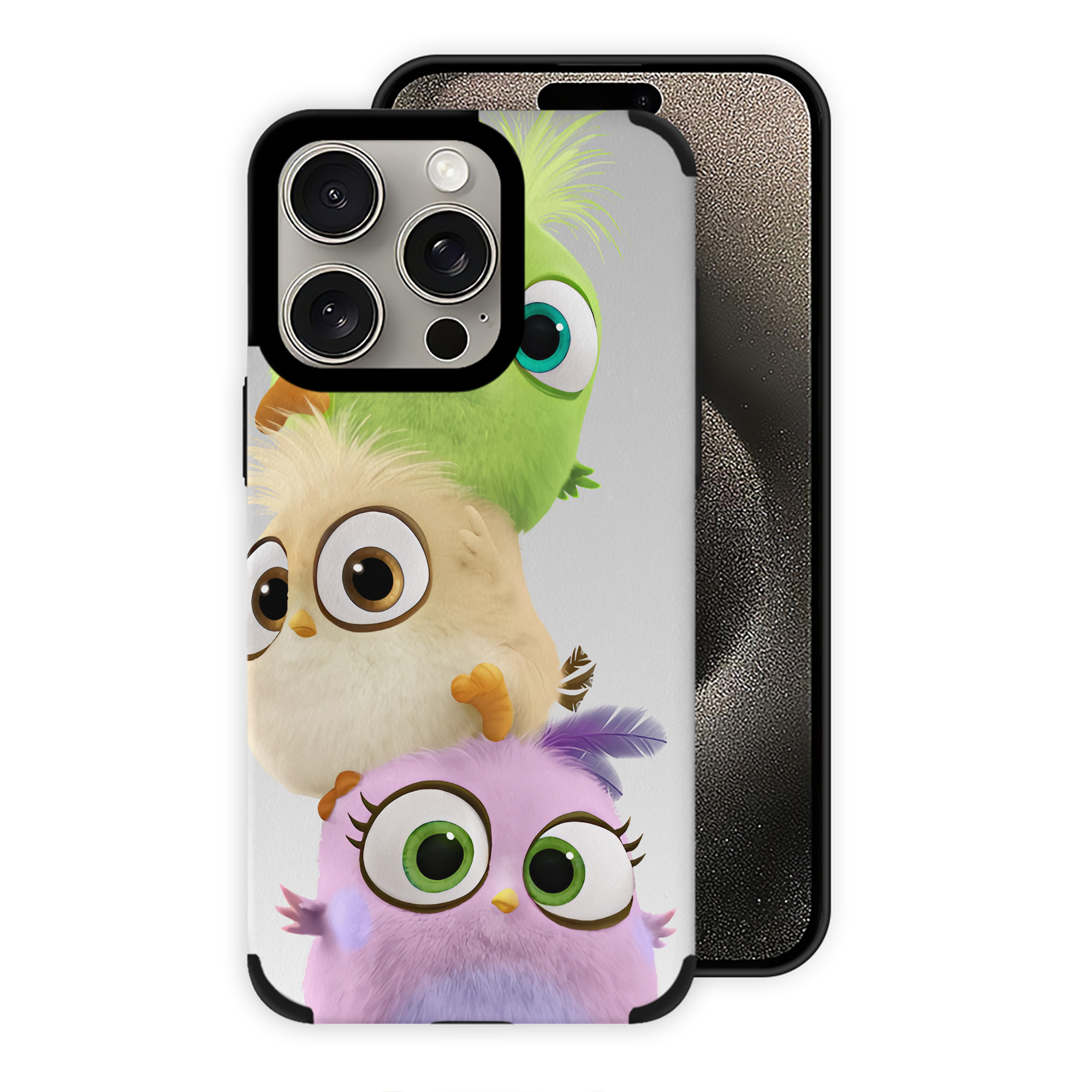 （画像用） Angry Birds アングリーバード 【iPhone15ProMax対応】 PUレザー スマホケース 耐衝撃＆黄変防止