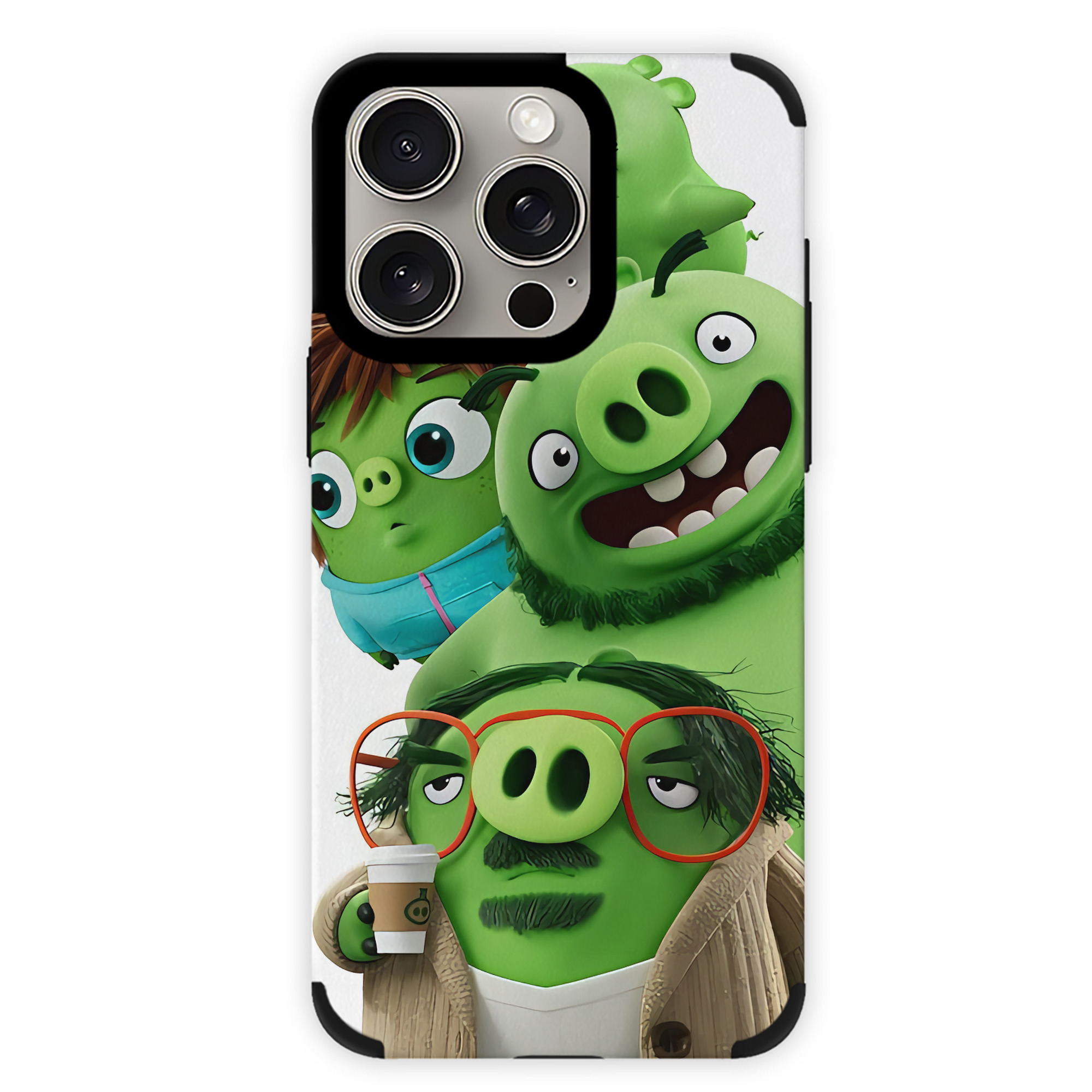 （画像用） Angry Birds アングリーバード 【iPhone15ProMax対応】 PUレザー スマホケース 耐衝撃＆黄変防止