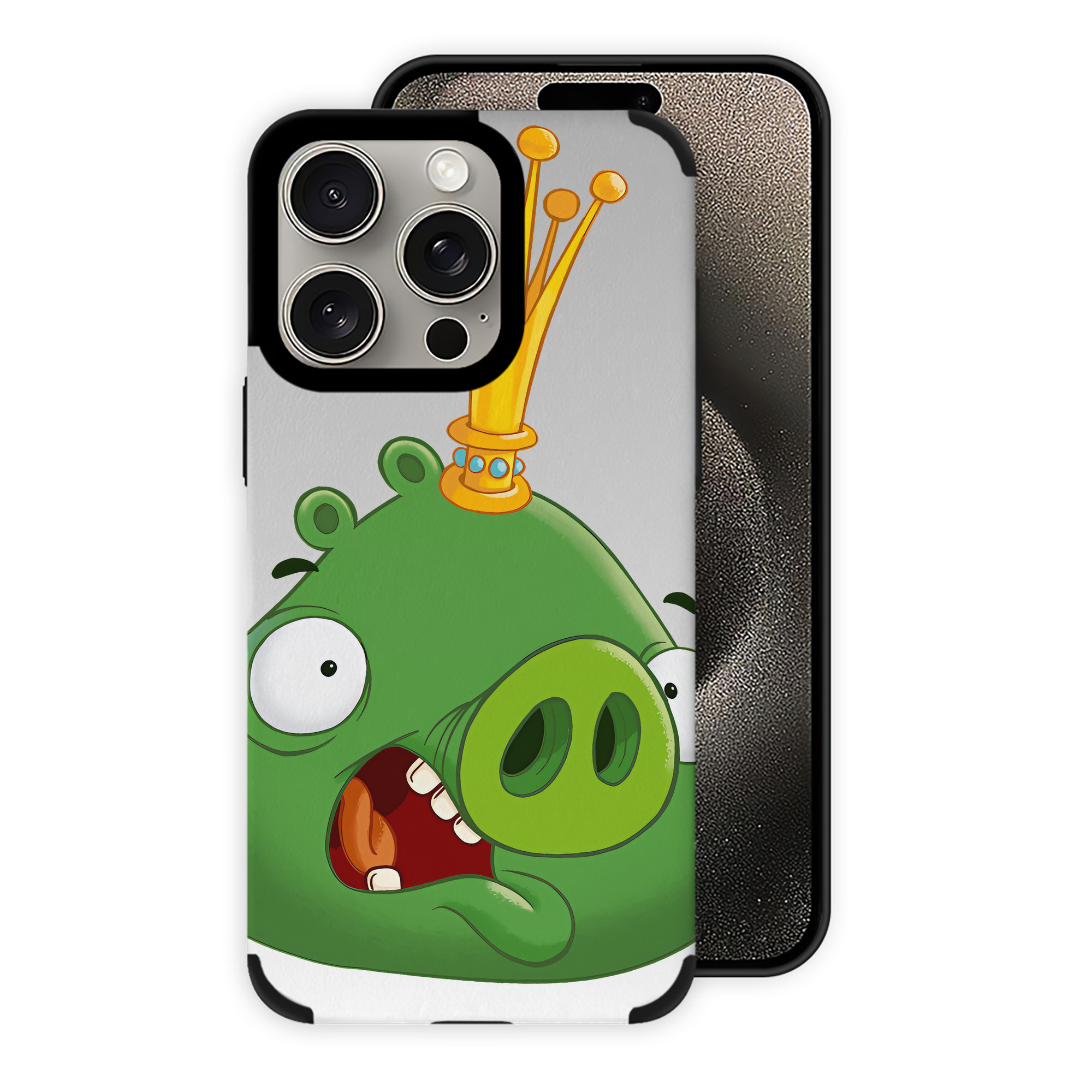 （画像用） Angry Birds アングリーバード 【iPhone15ProMax対応】 PUレザー スマホケース 耐衝撃＆黄変防止