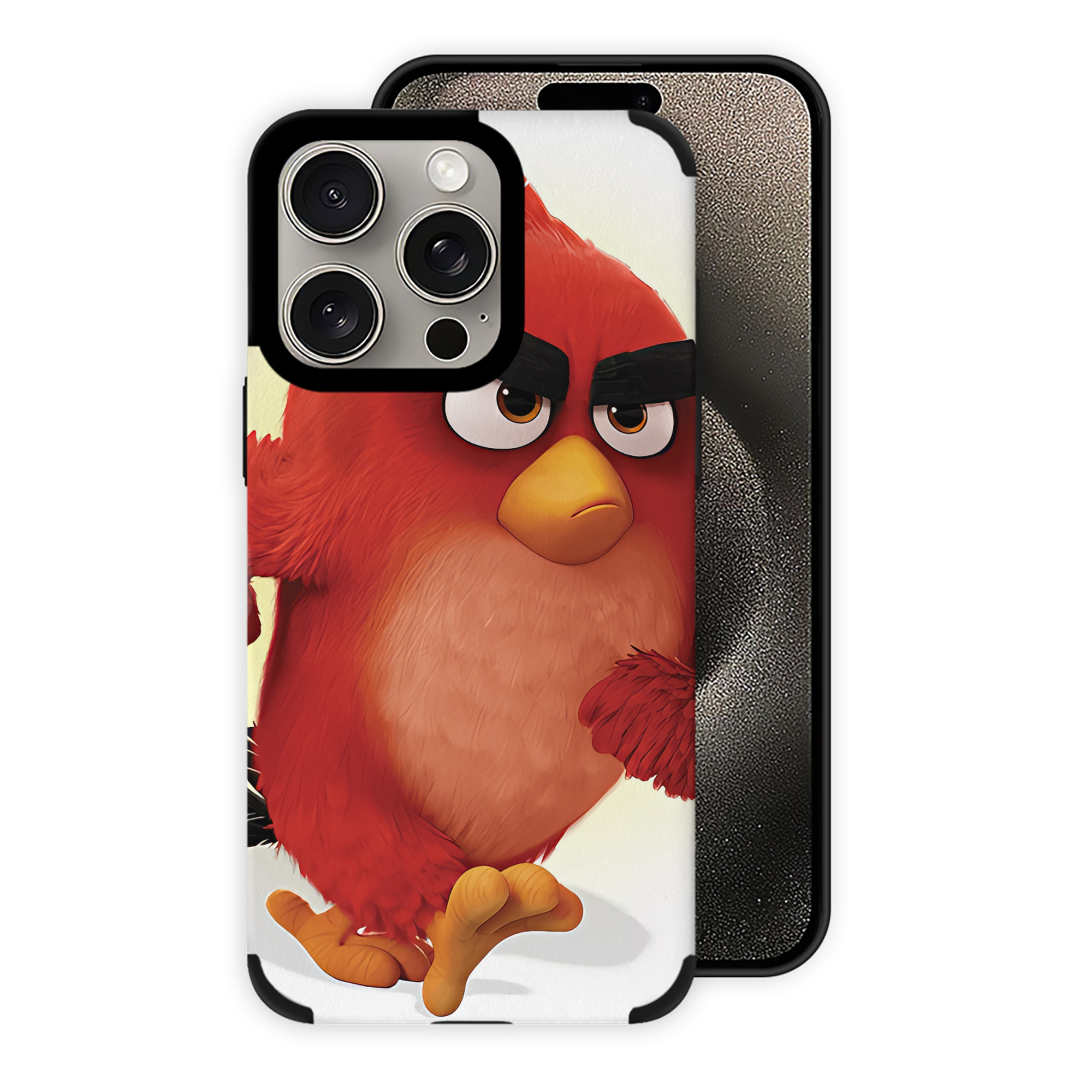 （画像用） Angry Birds アングリーバード 【iPhone15ProMax対応】 PUレザー スマホケース 耐衝撃＆黄変防止