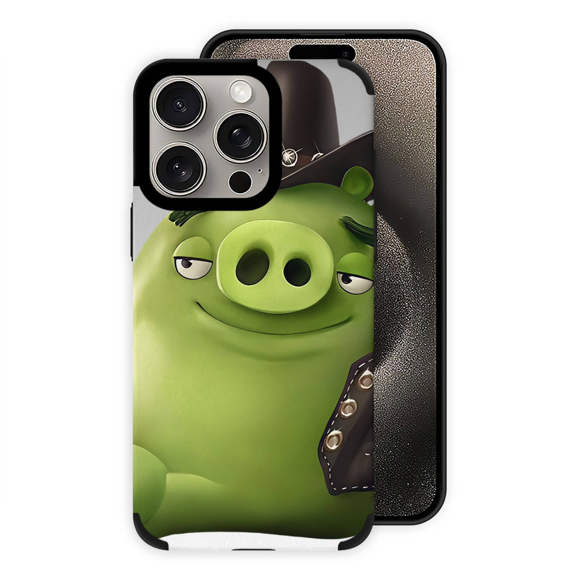 （画像用） Angry Birds アングリーバード 【iPhone15ProMax対応】 PUレザー スマホケース 耐衝撃＆黄変防止