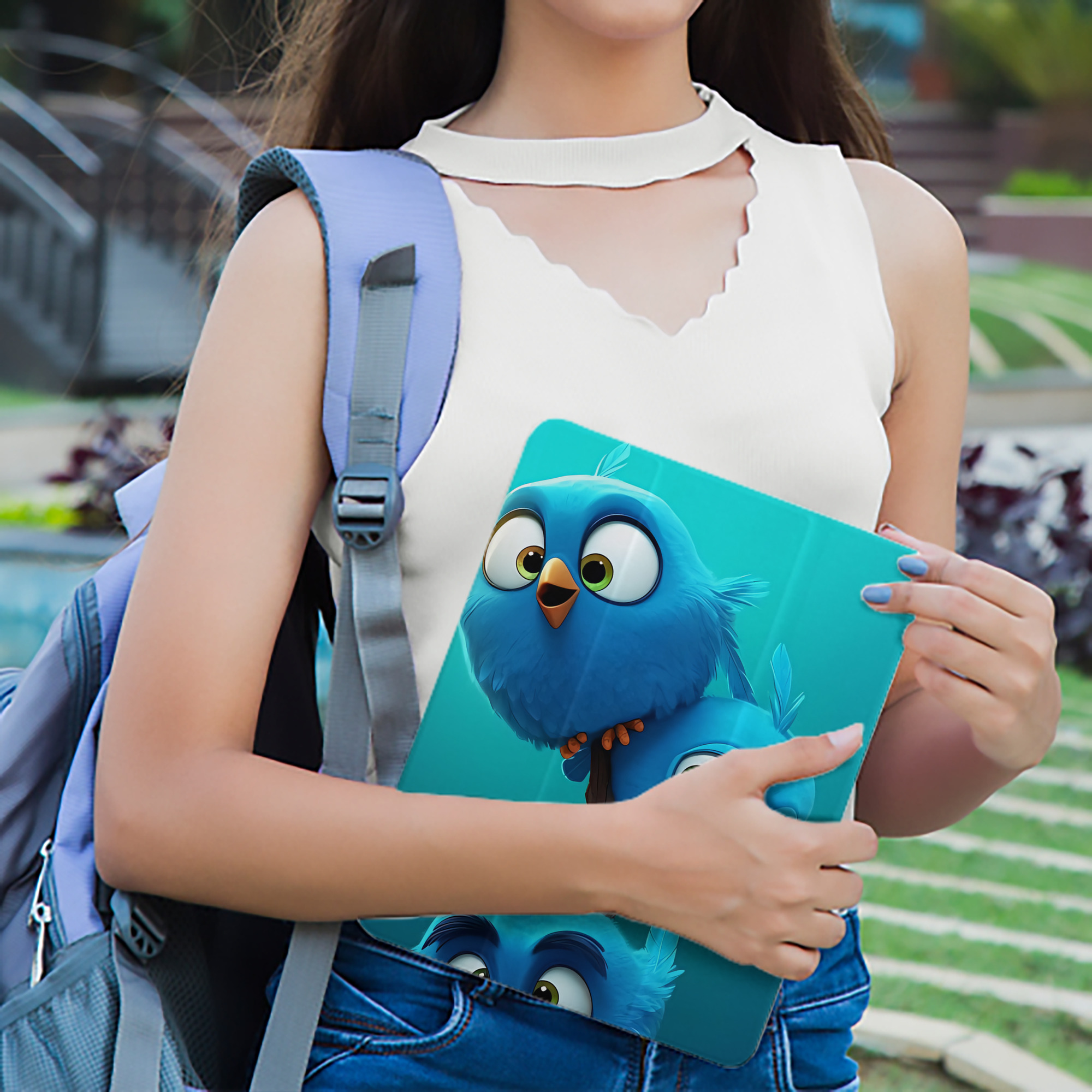 Angry Birds アングリーバード IPad ケース ペン収納付き 三つ折りスタンド PUレザー×シリコン 対応機種9.5/10.5/10.9インチ