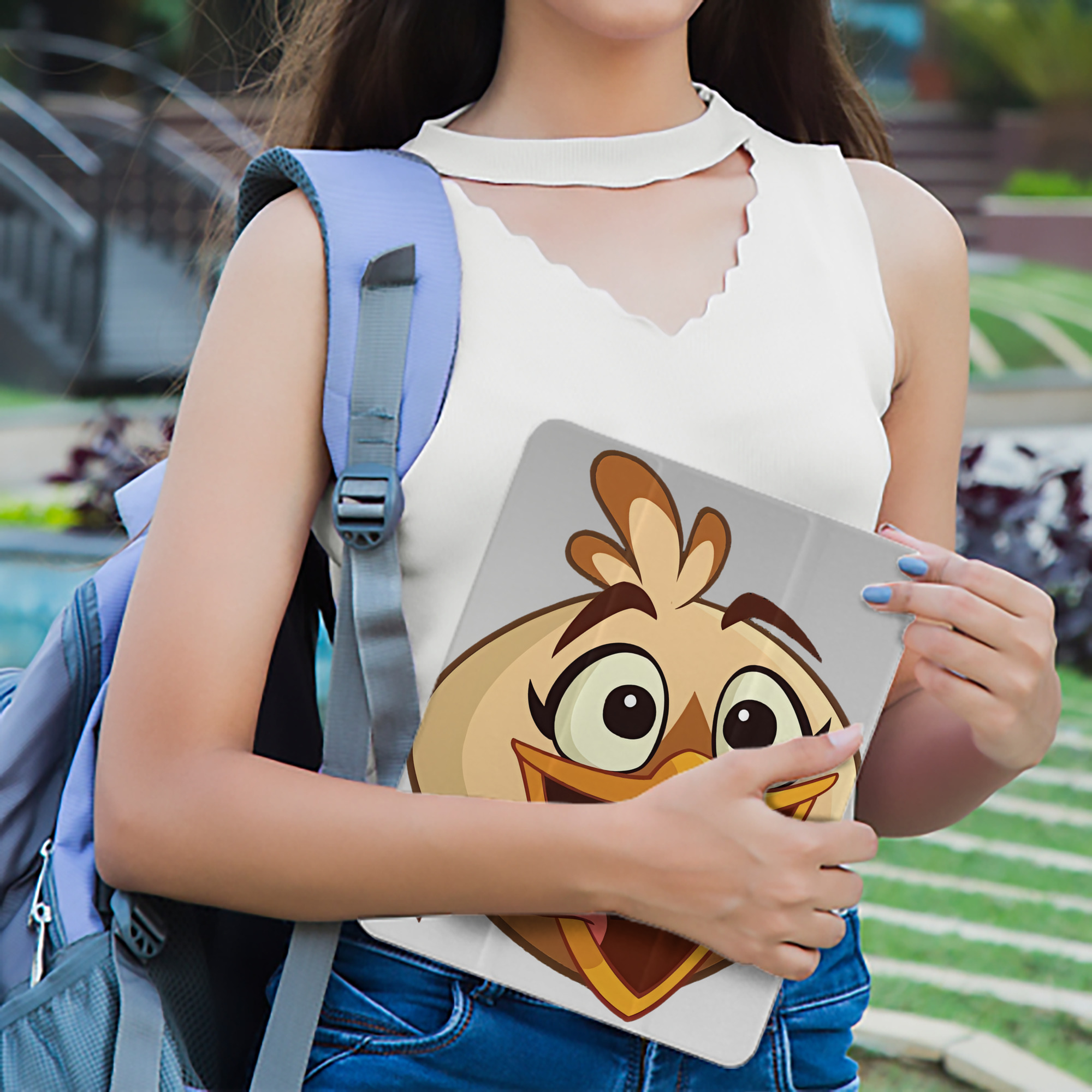 Angry Birds アングリーバード IPad ケース ペン収納付き 三つ折りスタンド PUレザー×シリコン 対応機種9.5/10.5/10.9インチ