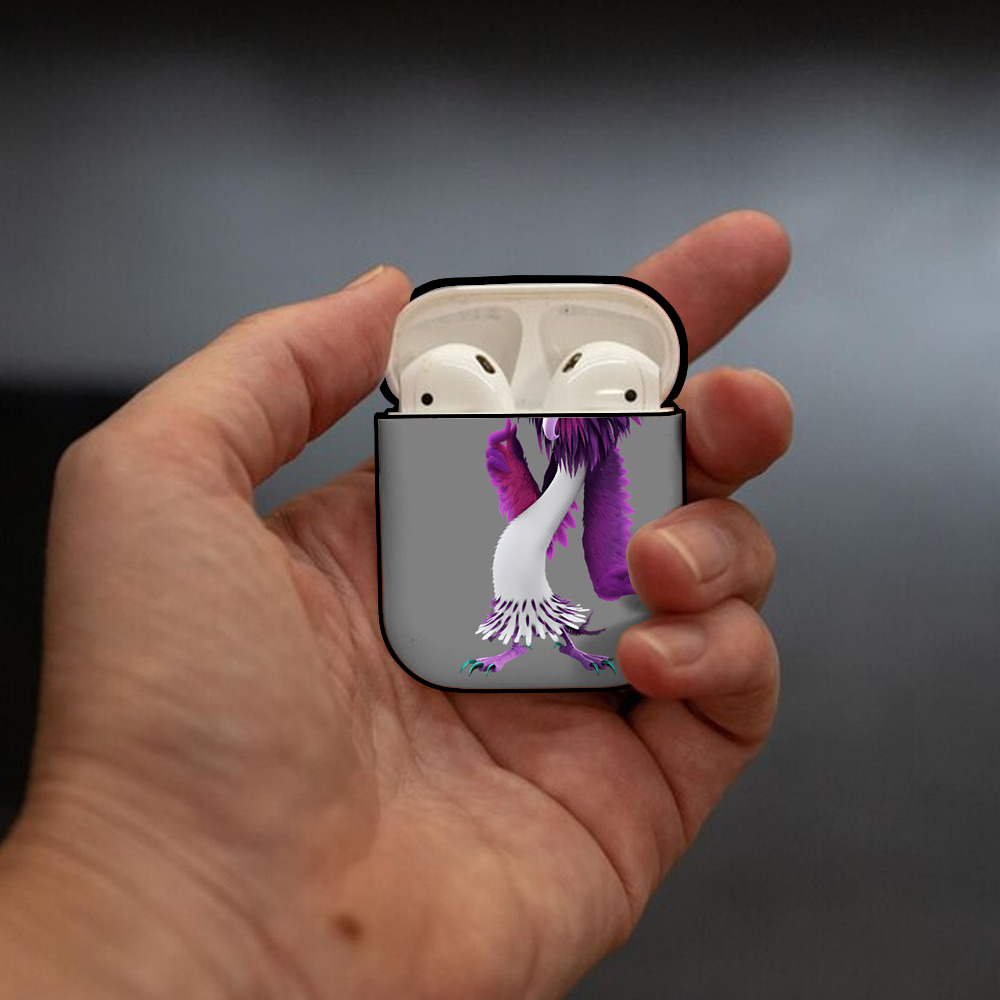 Angry Birds アングリーバード AirPods 第2世代保護ケース ハードシェル ブラック 耐衝撃・防指紋・カラビナ付き
