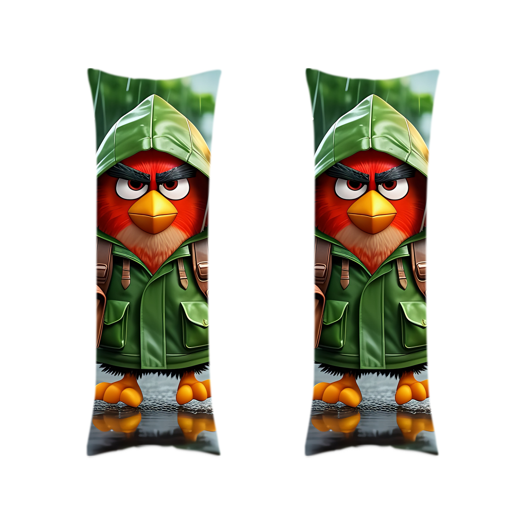 （画像用） Angry Birds アングリーバード ロング抱き枕カバー 両面プリントタイプ（サイズ選択可）