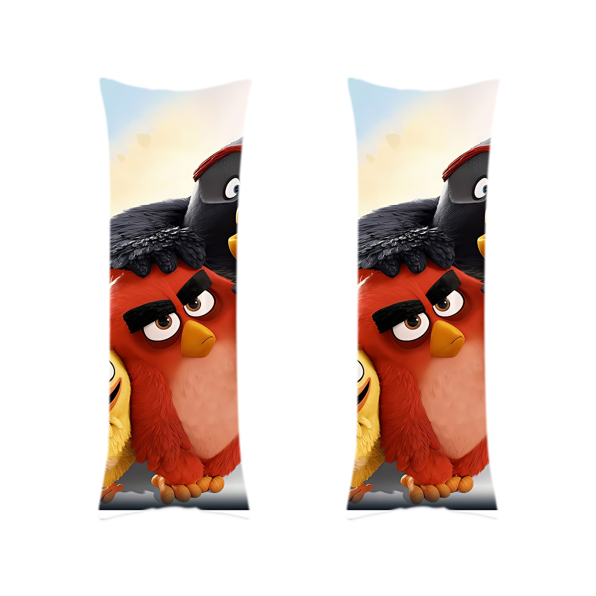 （画像用） Angry Birds アングリーバード ロング抱き枕カバー 両面プリントタイプ（サイズ選択可）