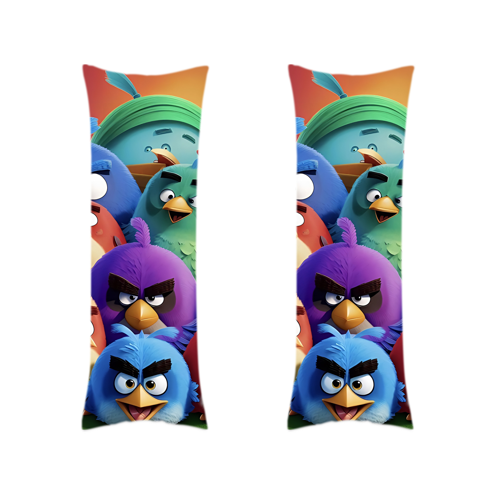 （画像用） Angry Birds アングリーバード ロング抱き枕カバー 両面プリントタイプ（サイズ選択可）
